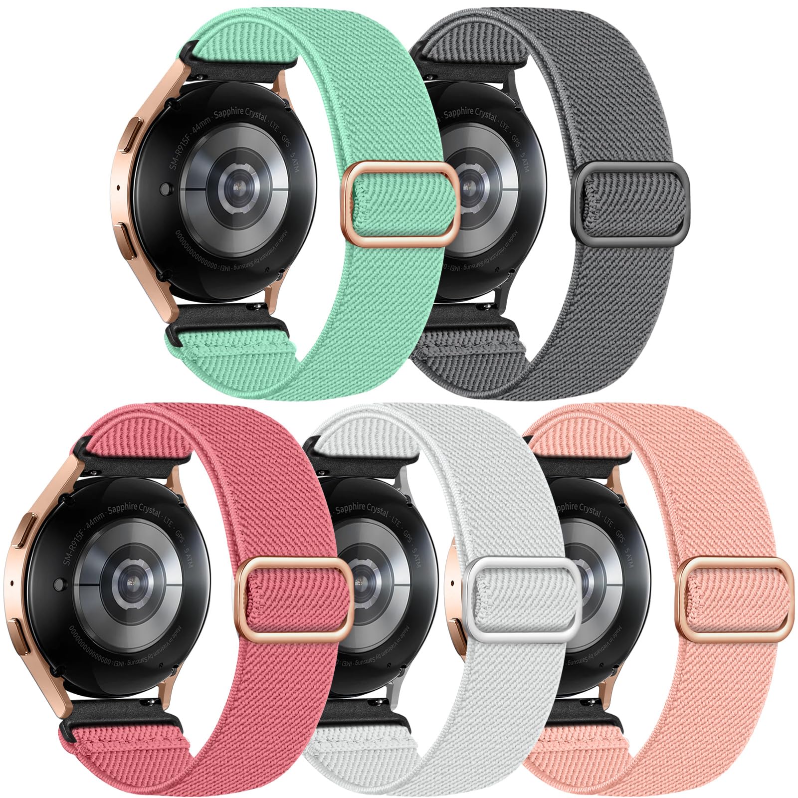 Lerobo Elastic Bands Compatible With Samsung Watch 7 6 5 4 Fe 40Mm 44Mm,Watch 5 Pro Band 45Mm/For Galaxy Watch 6 4 Classic Band