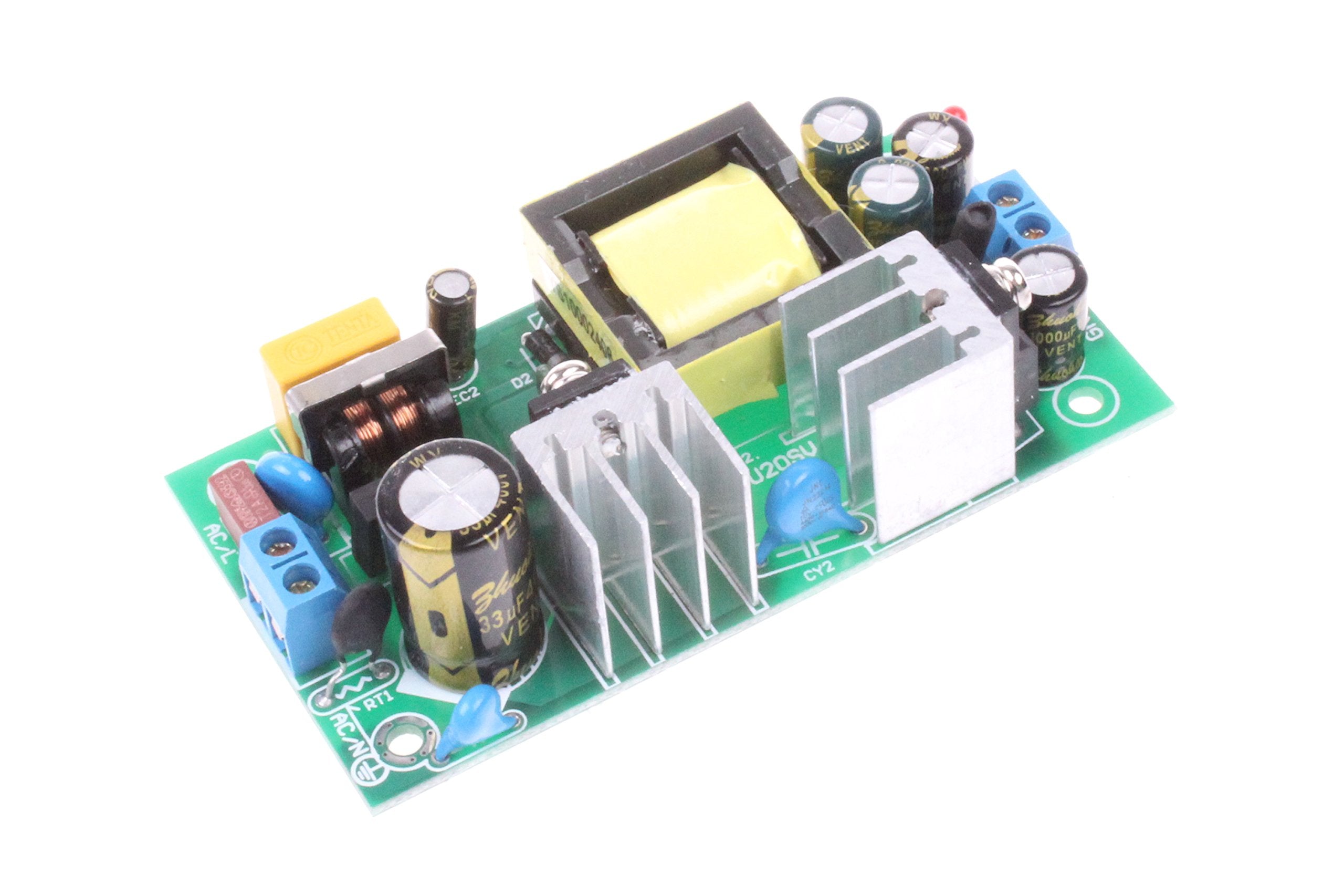 Noyito Ac To Dc Precision Buck Power Supply Module Ac 120V 100V 264V To 5V 3A 3000Ma Isolated Step Down Dc Module (5V 3A) Green