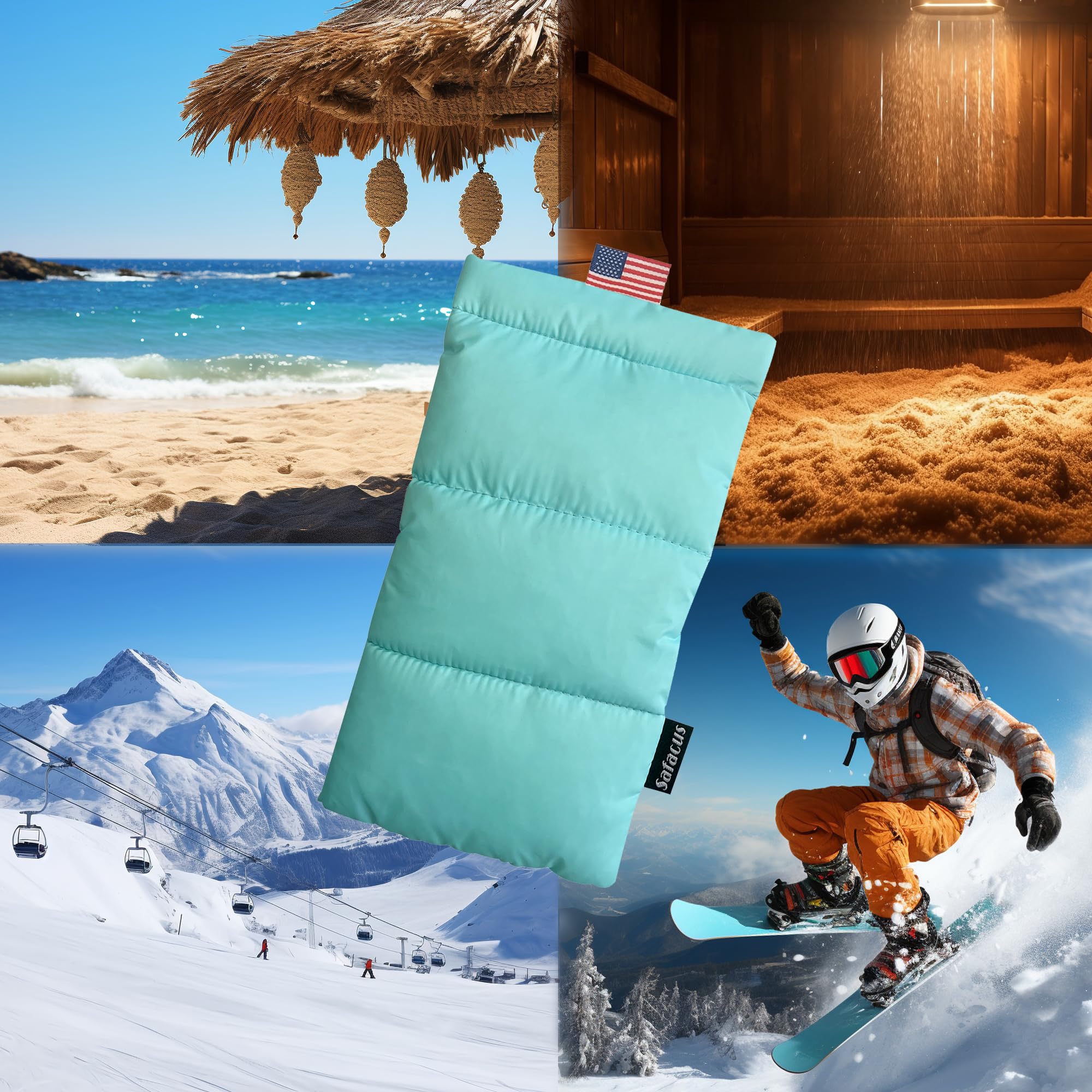 Safacus Thermal Phone Case Prevent Overheating In The Sun, Cellphone Pouch For Camping Prevents Freezing, Extends Battery Life,