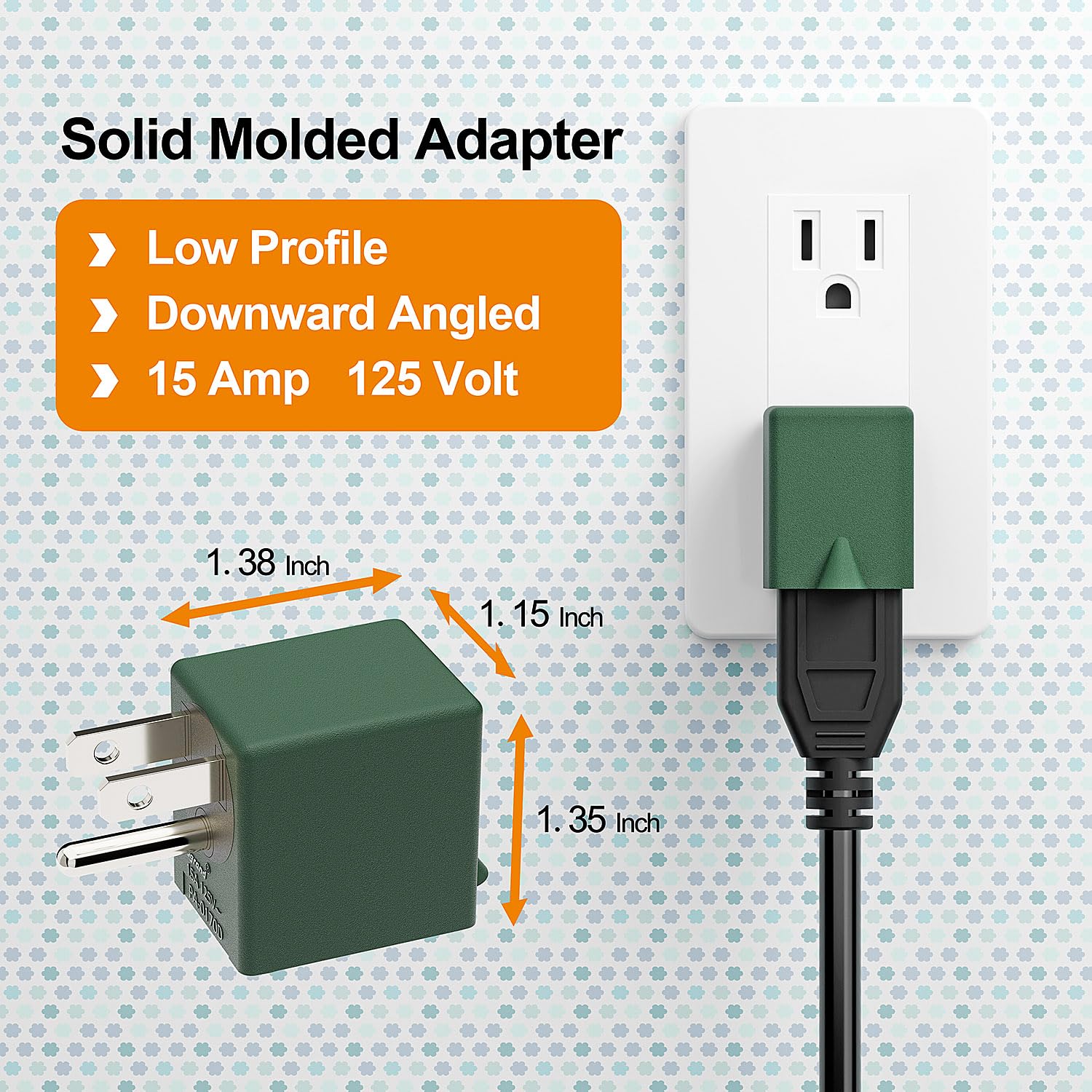 90 Degree Adapter Downward Angle Usa 3 Prong Male Female Adapter,90 Degree Angled Usa Male Female Power Adapter, 5 15P To 5 15R