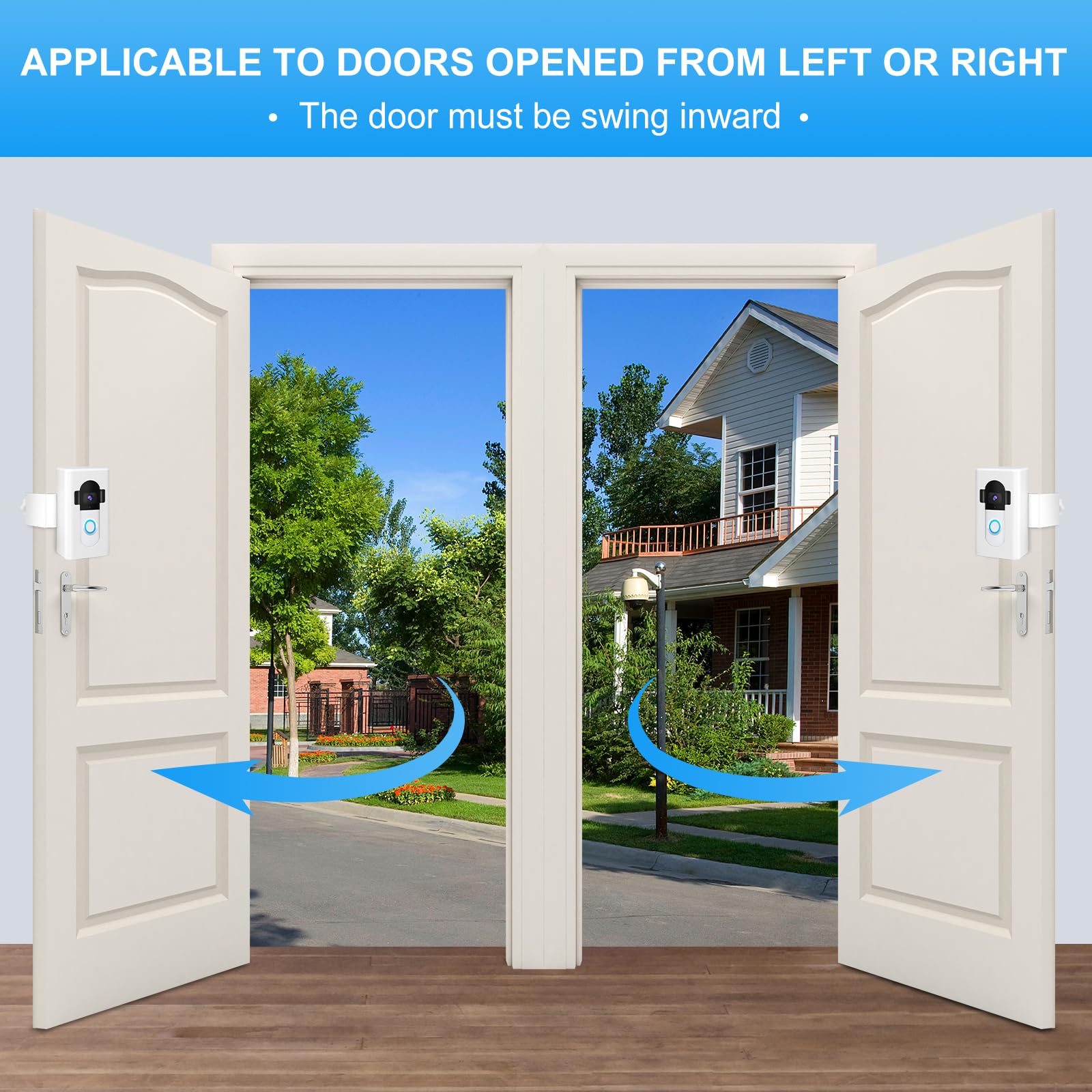 Anti Theft Video Doorbell Mount Compatible With Ring/Blink Wireless Video Doorbell 1/2/3 Plus/3/4/(2020 Release), Adjustable No