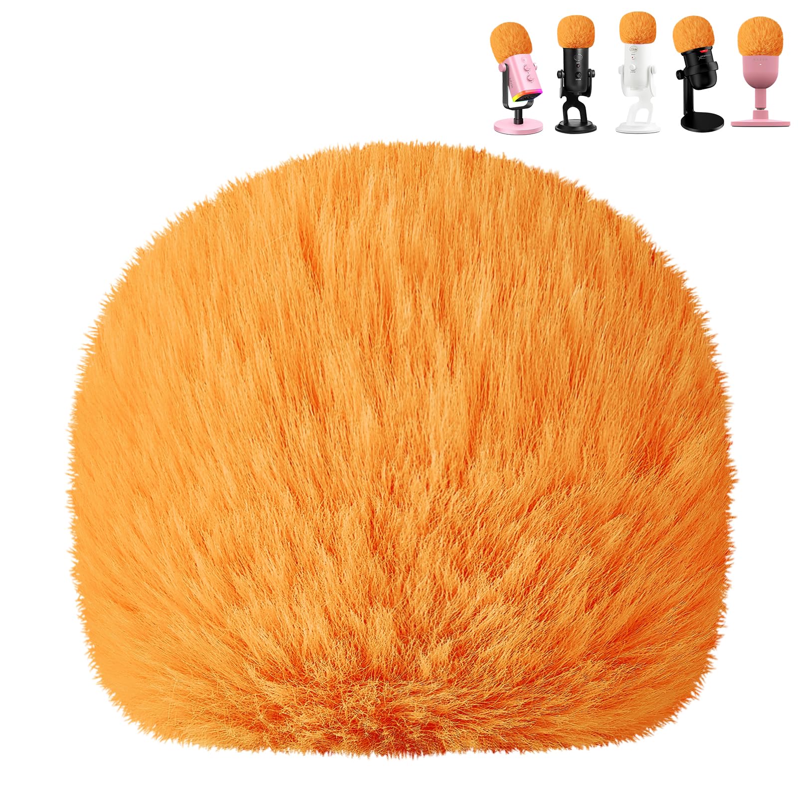 Blue Yeti Pop Filter, Podcast Recording Microphone Cover, Mic Windscreen Furry Wind Muff For Yeti/Yeti X/Nano/Yeti Pro/Hyperx So