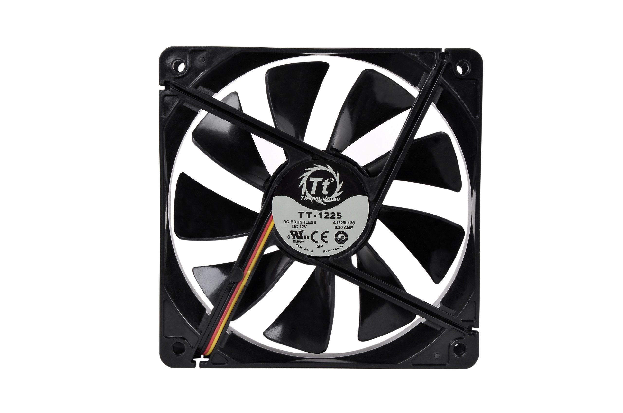 Thermaltake 120Mm Pure 12 Series Black Quiet High Airflow Case Fan Cl F011 Pl12Bl A