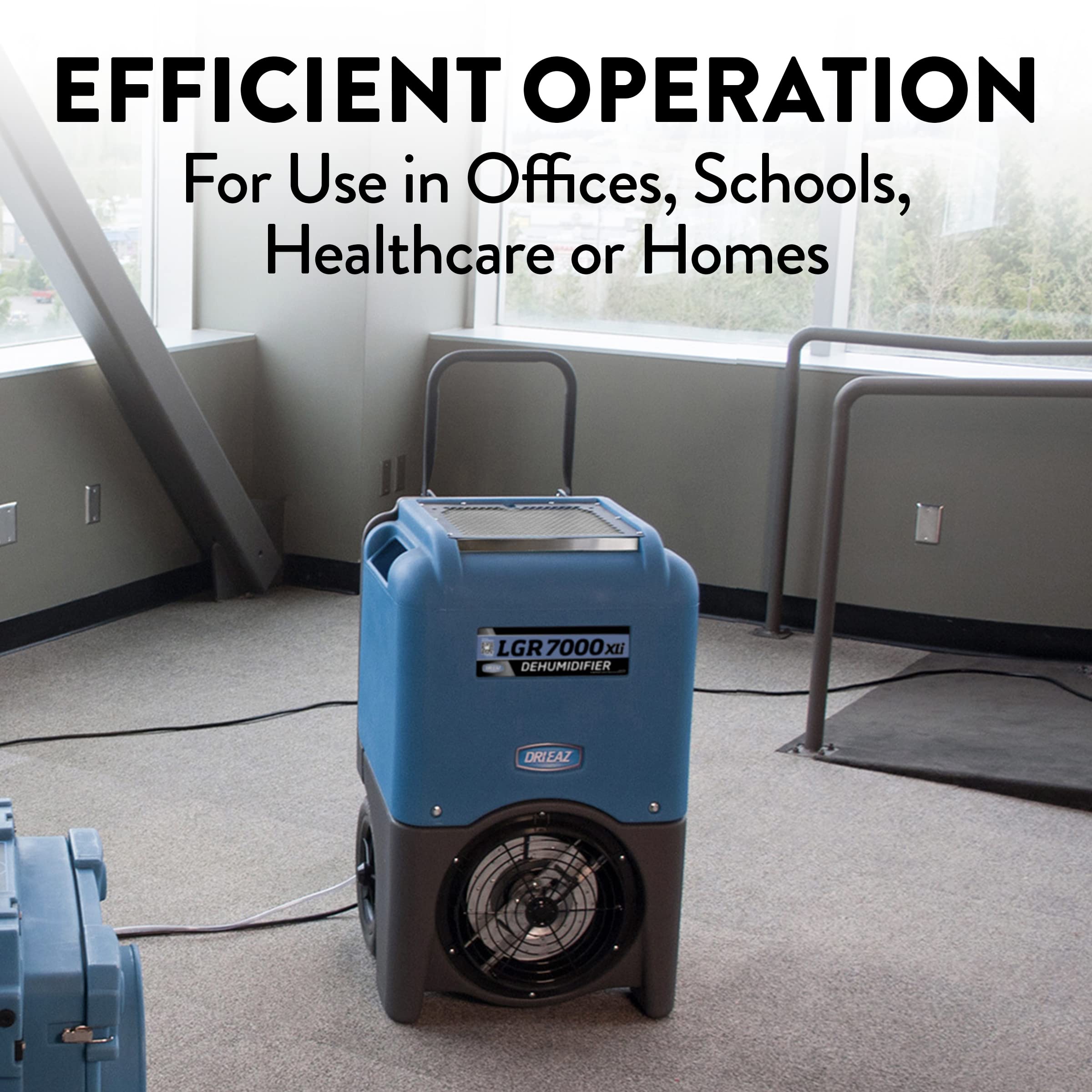 Dri Eaz Lgr 7000Xli Commercial Dehumidifier With Pump F412, Up To 29 Gal, Industrial, Compact Dehumidifier