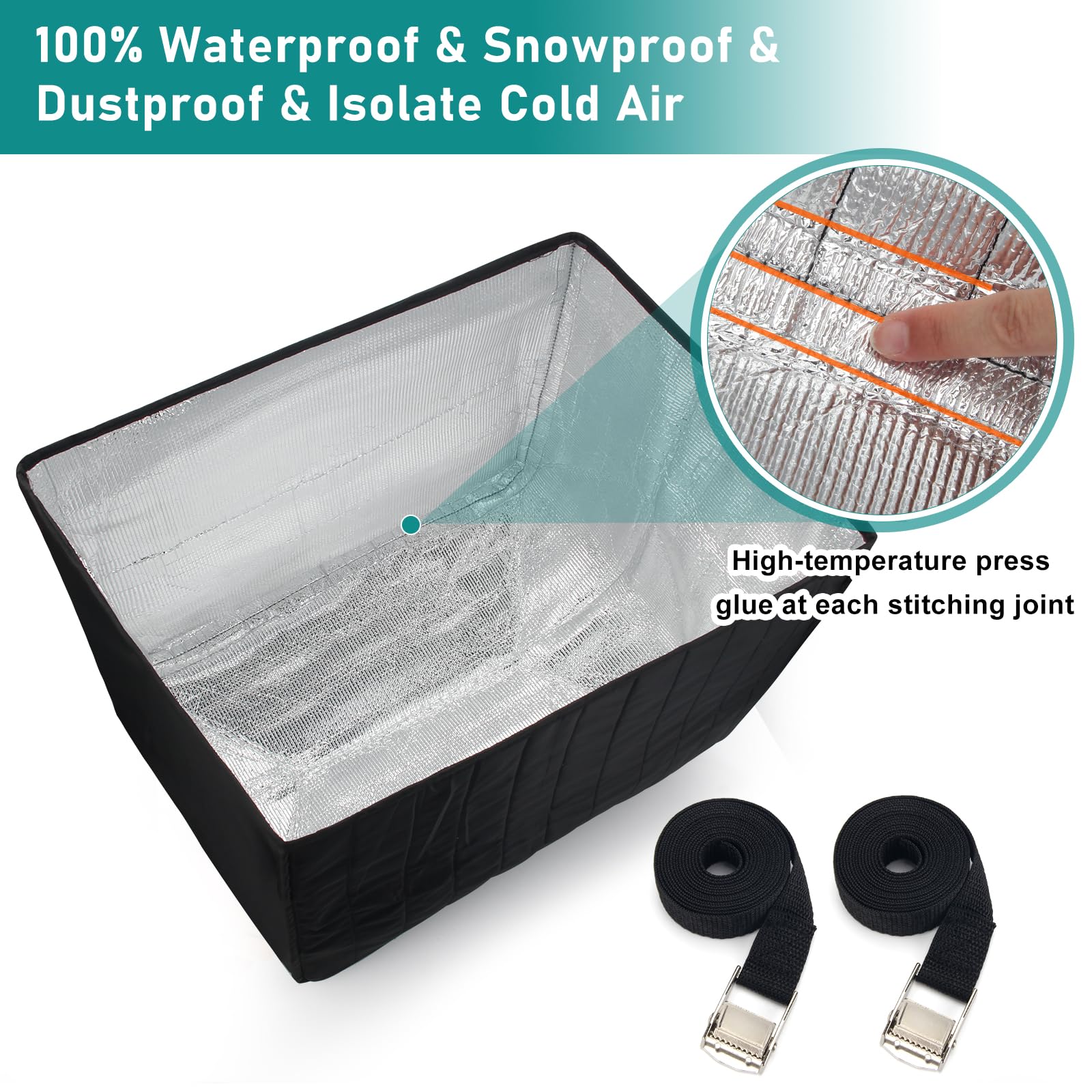 Winter Window Air Conditioner Cover Waterproof For Outside Unit, Luxiv Freeze Protection Cover For Outdoor Window Ac Insulation