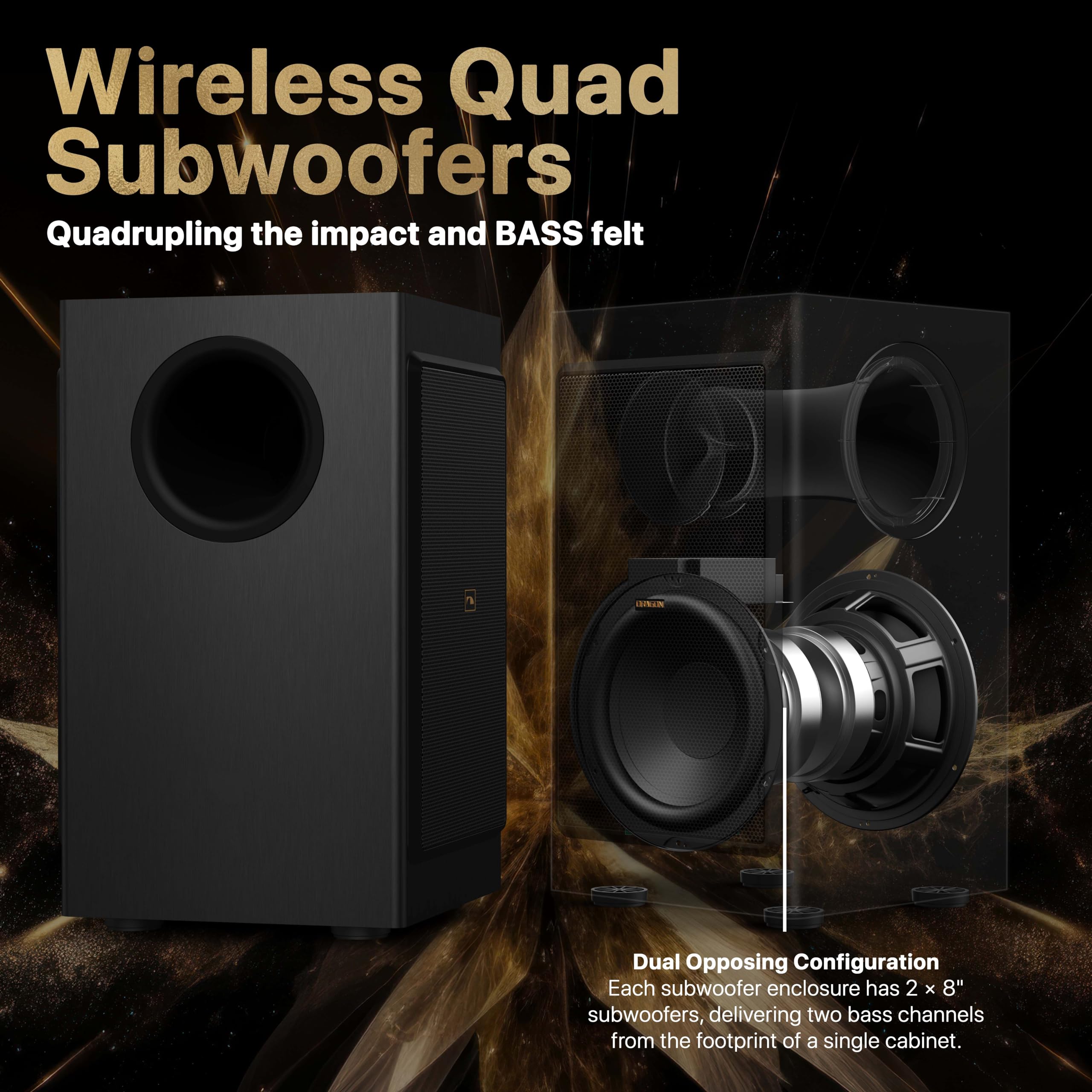 Nakamichi Dragon 11.4.6 Home Surround Sound System With Dolby Atmos And Dts:X Pro. Soundbar Meets Av Receiver