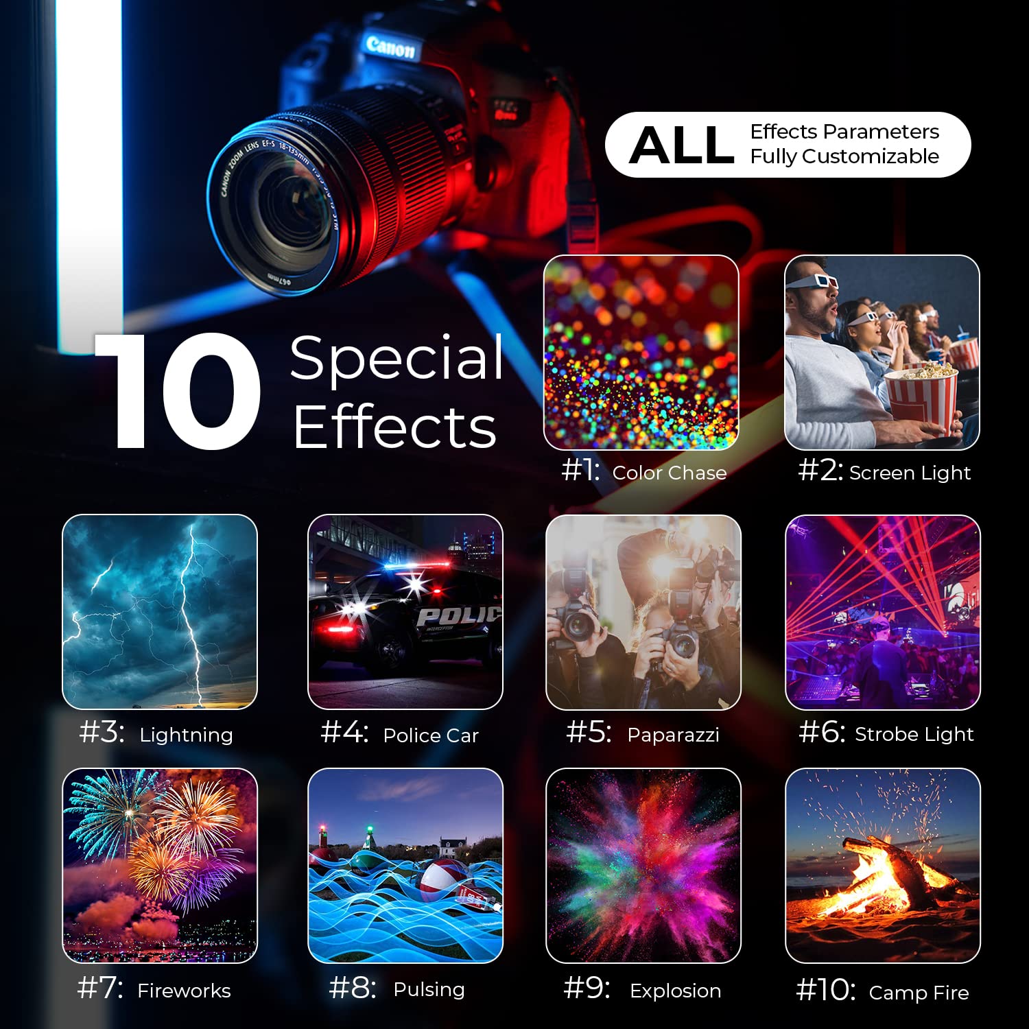 Mettlelite Tlx1 Rgb Tube Light Led Full Color Portable Video Light With App Control 2800K 8000K Cri96 Tlci97 360 Rgb Cct Hsi Mod