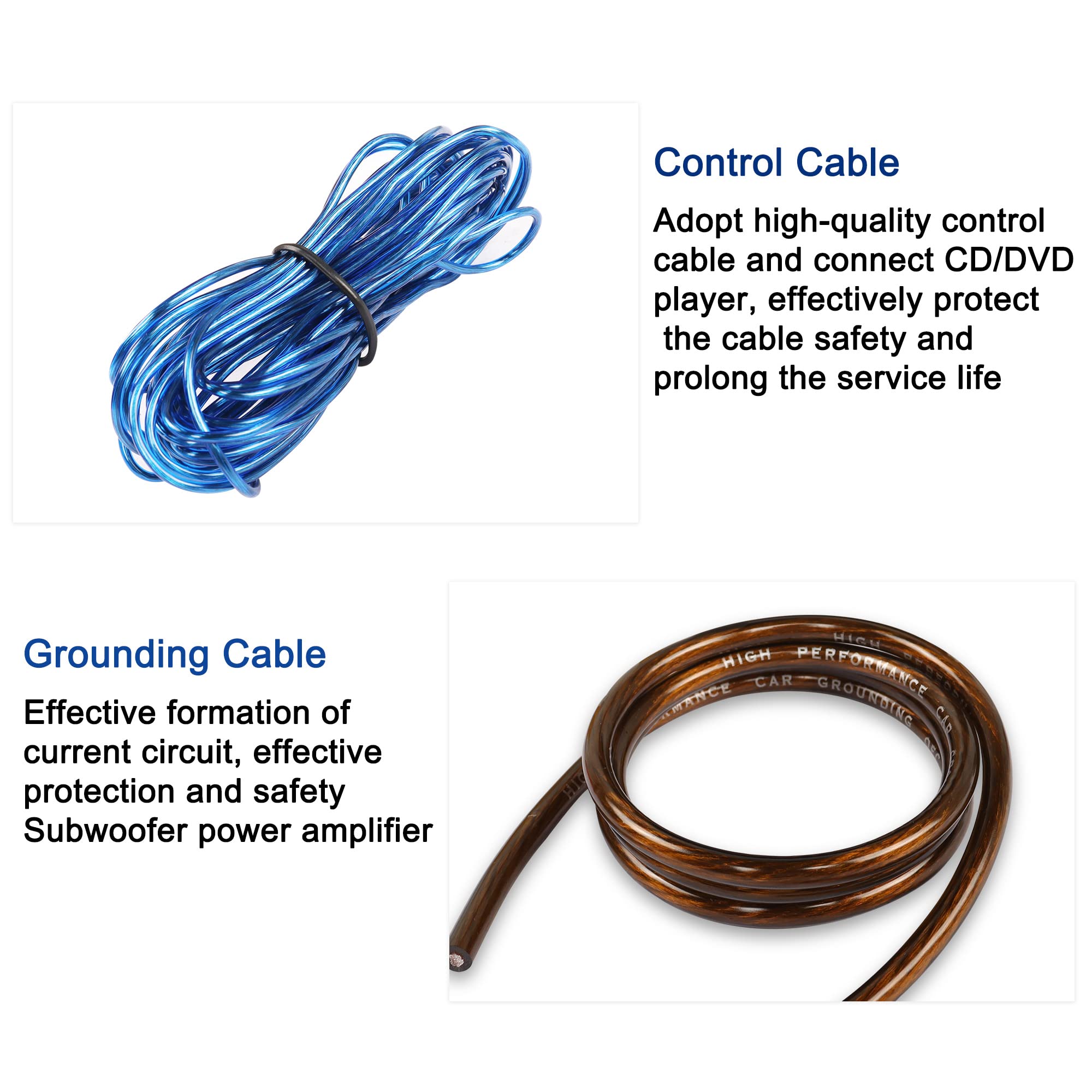 Xmsjsiy 6 Gauge Car Audio Wiring Kit Amplifier Installation Wiring Kit With Fuse For Car Truck Stereo Subwoofer And Diy Hobbyist