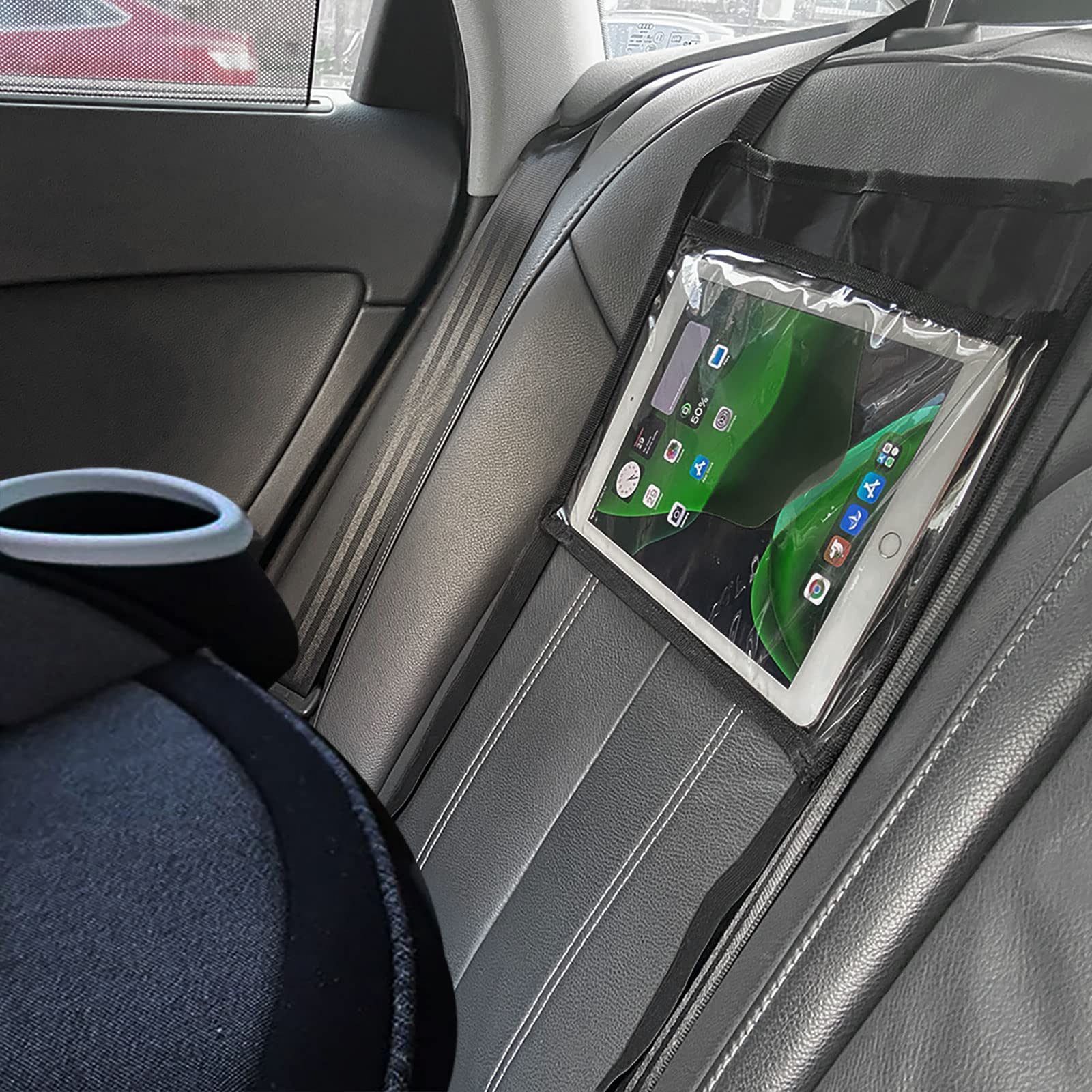 Fresheracc Car Ipad Kindle Tablet Holder For Rear And Forward Facing Mirror, Car Mount Hanger Case For Vehicle Backseat Headrest