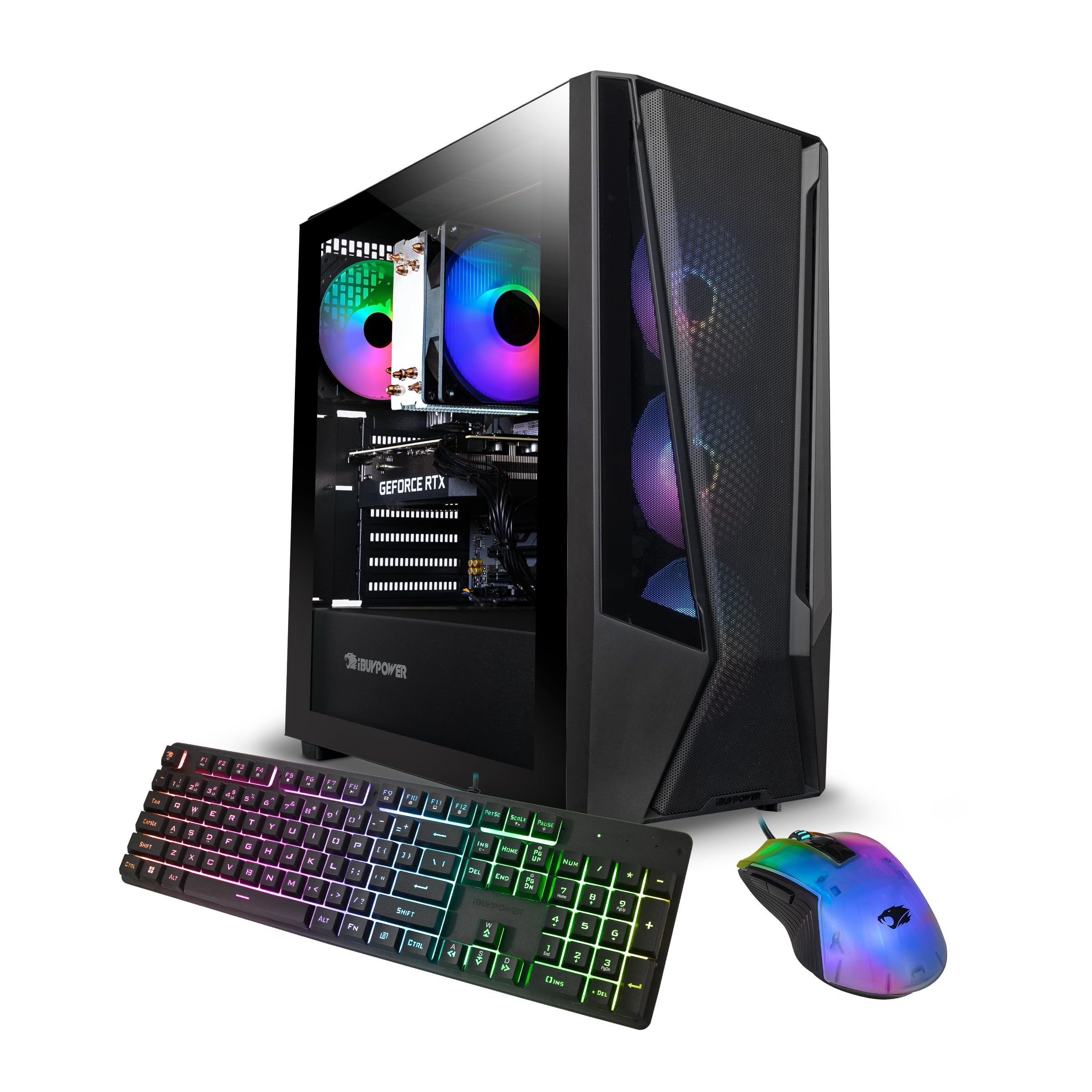 iBUYPOWER Trace 7 Mesh Gaming PC Computer Desktop TMA7N3501 (AMD Ryzen 7 5700, RTX 3050 6GB, 16GB DDR4 RGB 3200MHz (8x2), 1TB NV