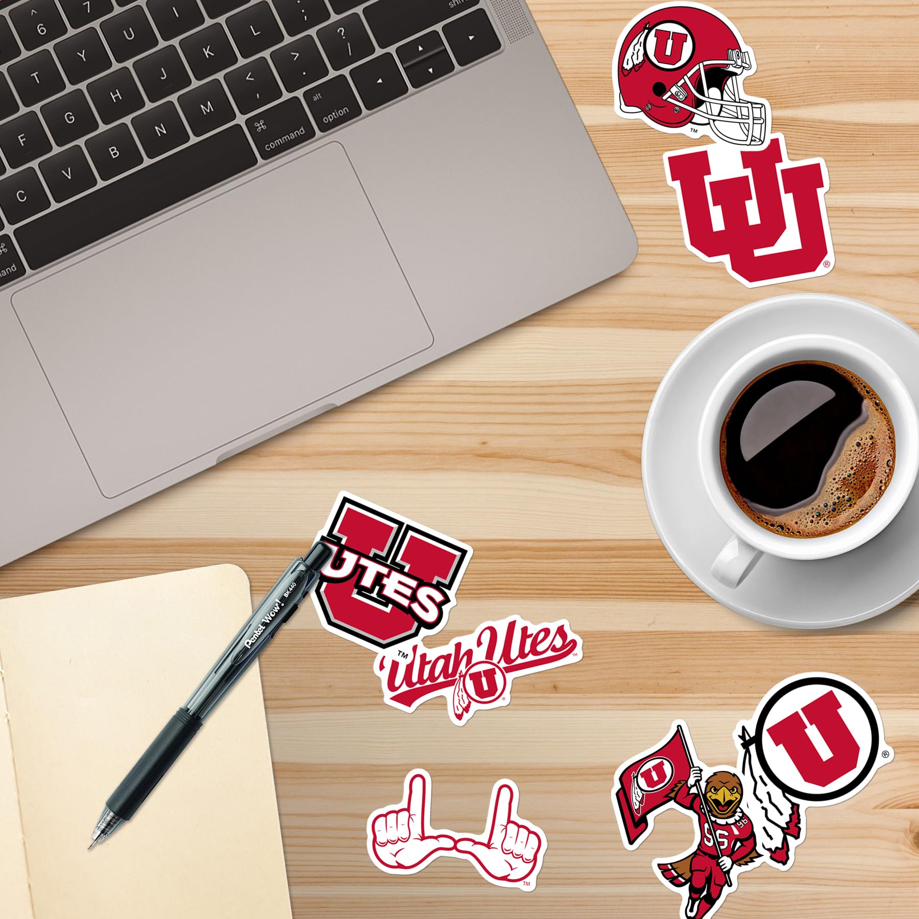 University Of Utah Mixed 50Ct Vinyl Large Deluxe Stickers Variety Pack   Laptop, Water Bottle, Scrapbooking, Tablet, Skateboard,