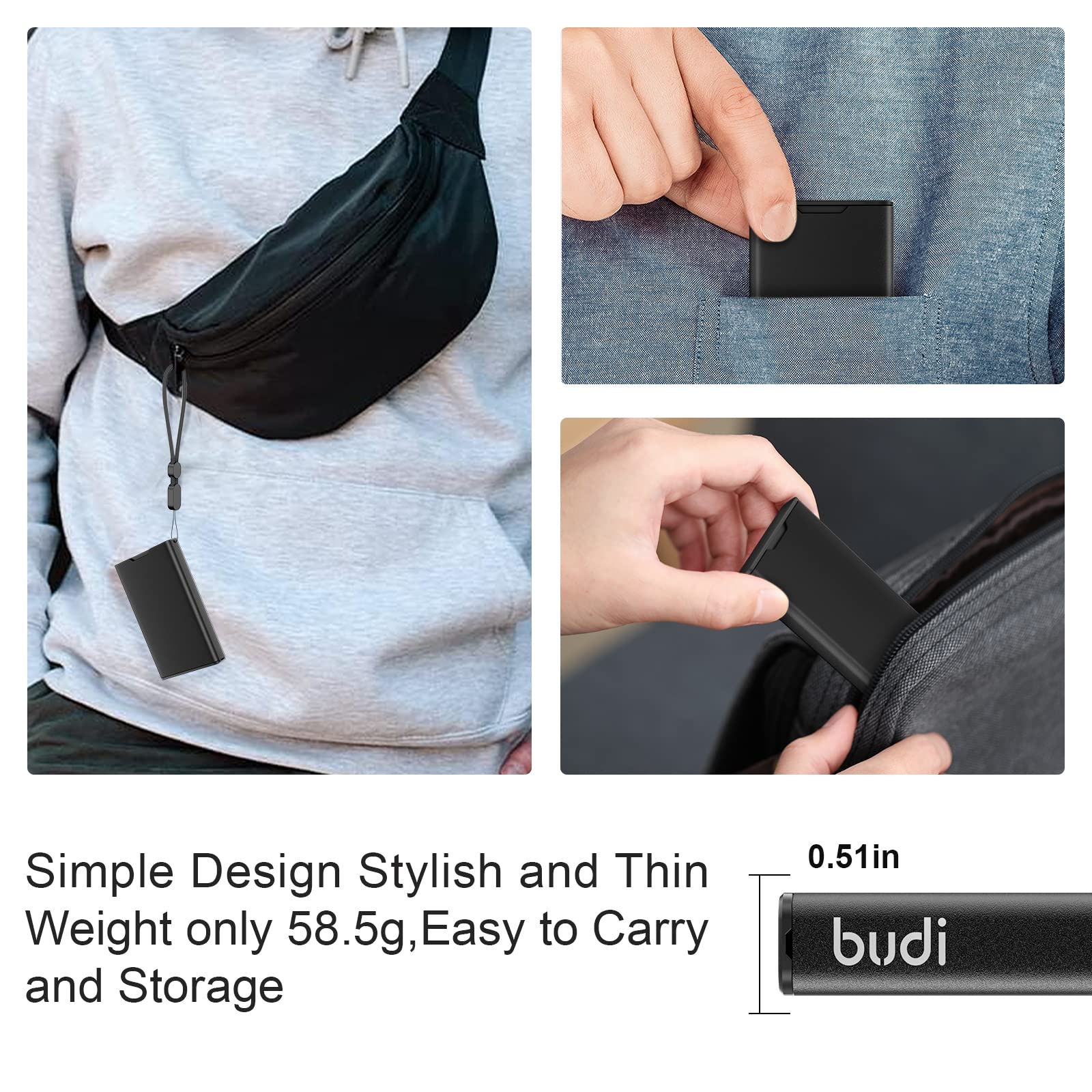 Budi Pop-Up Design Memory Card Case Crush & Shockproof Memory Card Wallet For Micro Sd Sdxc Sdhc Tf Cards And 6 Sd Cards/Micro S