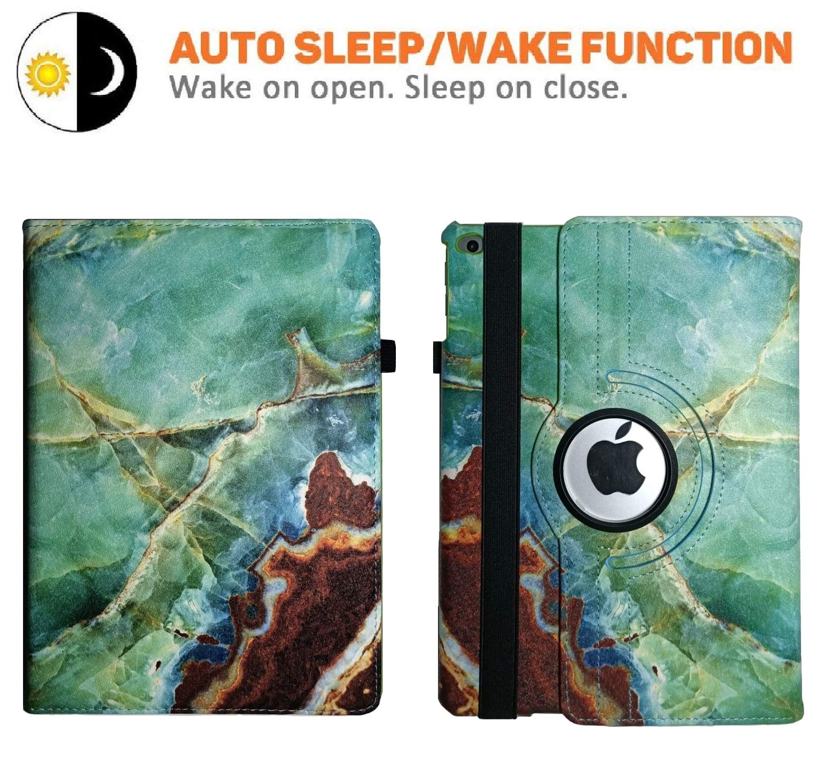 Newraturner Case For Ipad Air (3Rd Gen) 10.5 2019 / Ipad Pro 10.5 2017 Case,360 Degree Rotating Stand Protective Cover, Auto Sle