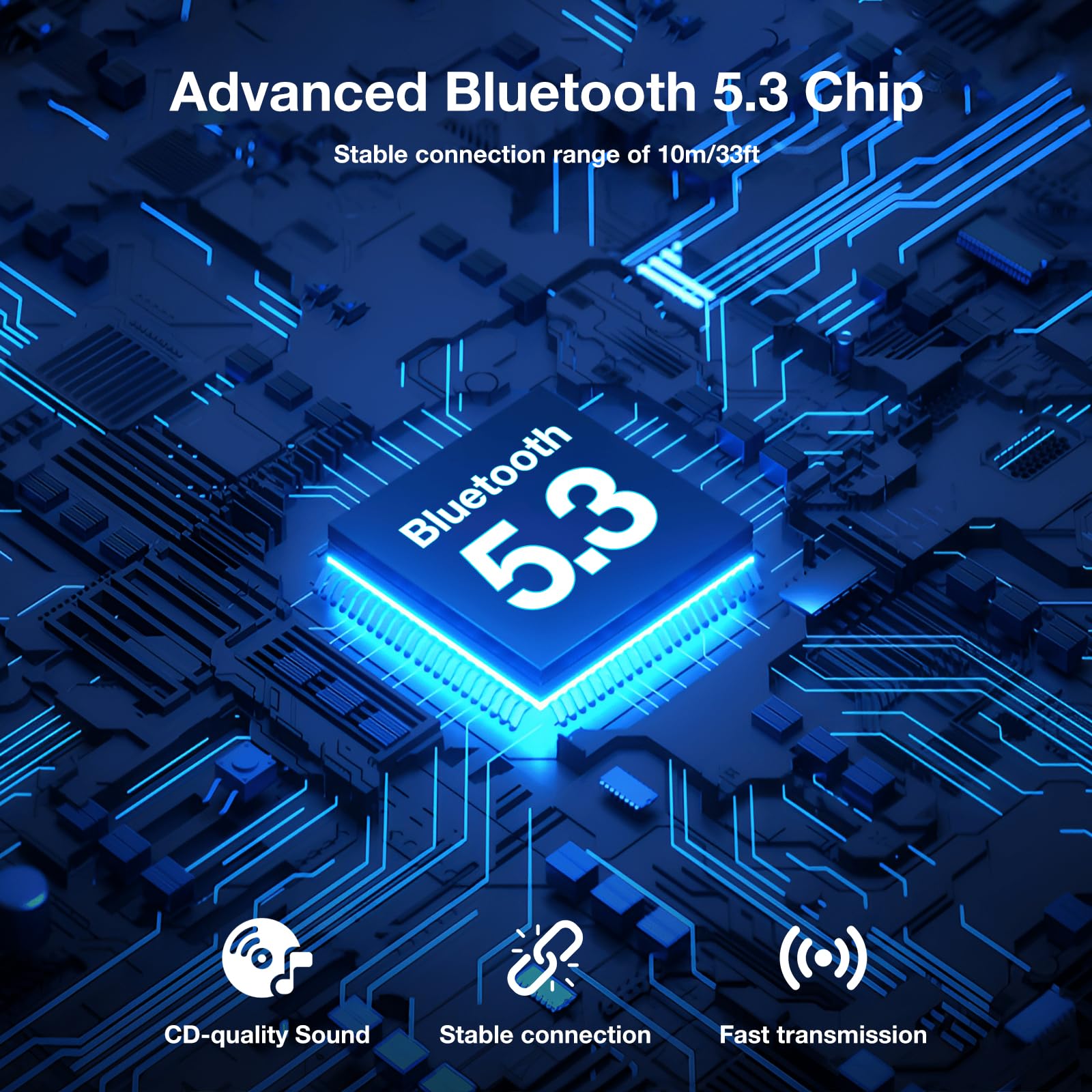 Tv Bluetooth 5.3 Transmitter/Receiver 2 In 1 Mini Wireless Adapter With Headphones Dual Pairs, 3.5Mm Aux Audio Jack, Aptx Low La