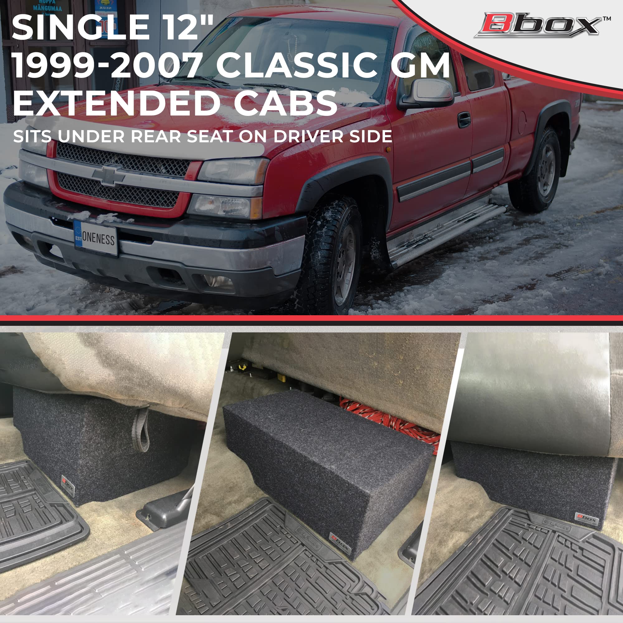 Bbox Single Sealed 12 Inch Subwoofer Enclosure   Accu Tuned Sealed Subwoofer Boxes   Subwoofer Box Improves Audio Quality, Sound