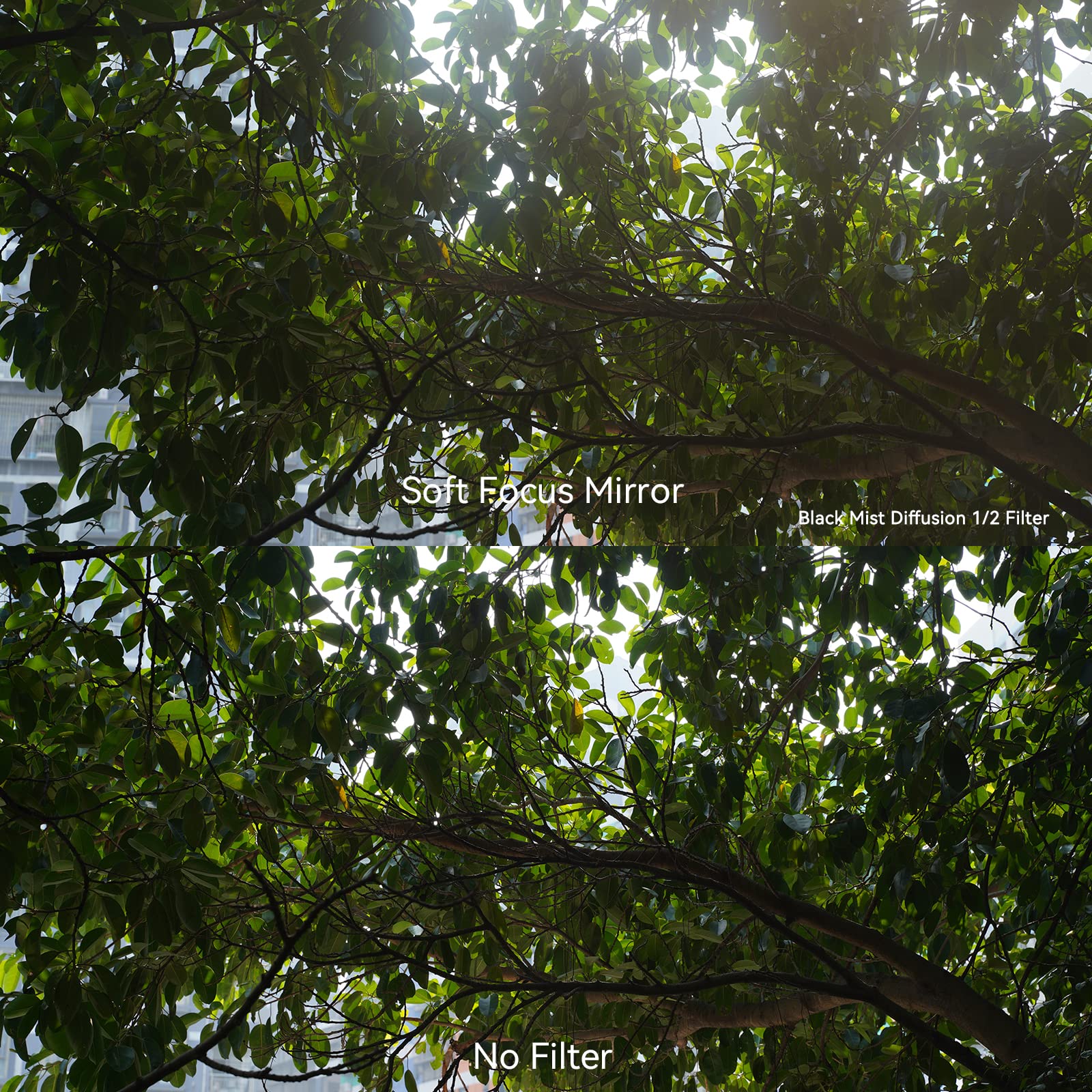 7Artisans Black Mist Filter 1/2 Aluminum Alloy Natural Soft Diffuser Effect Dream Cinematic Effect Soft Focus Optical Glass Filt