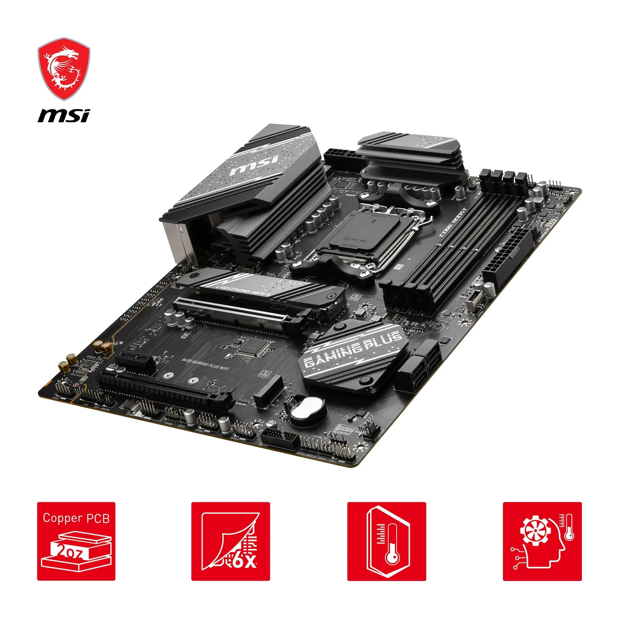 Msi B650 Gaming Plus Wifi Motherboard Amd B650 Socket Am5 Atx