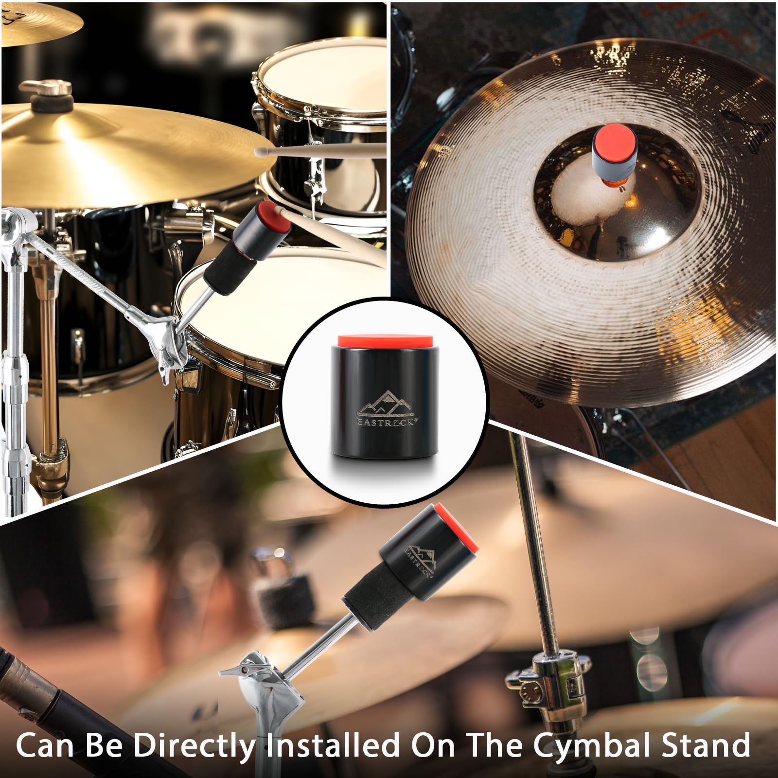 Eastrock Mini Practice Drum Pad Without Stand, 1.57 Inches Silent Drum Pad, Silicone Dumb Drum For Beginners,Black