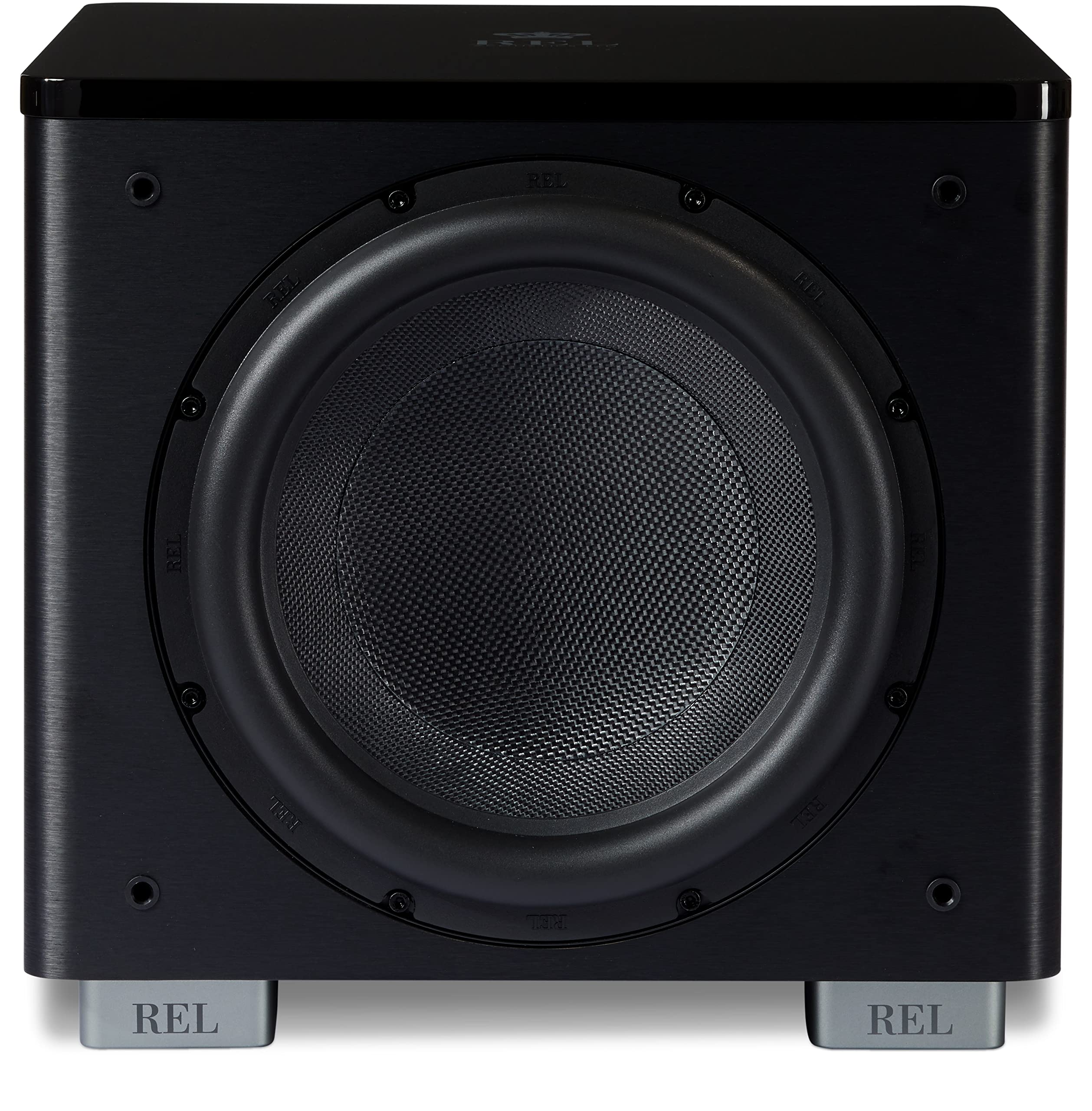 Rel Acoustics Ht/1205 Mkii Subwoofer, Ht Air Wireless Compatible, Line Grained Black Composite