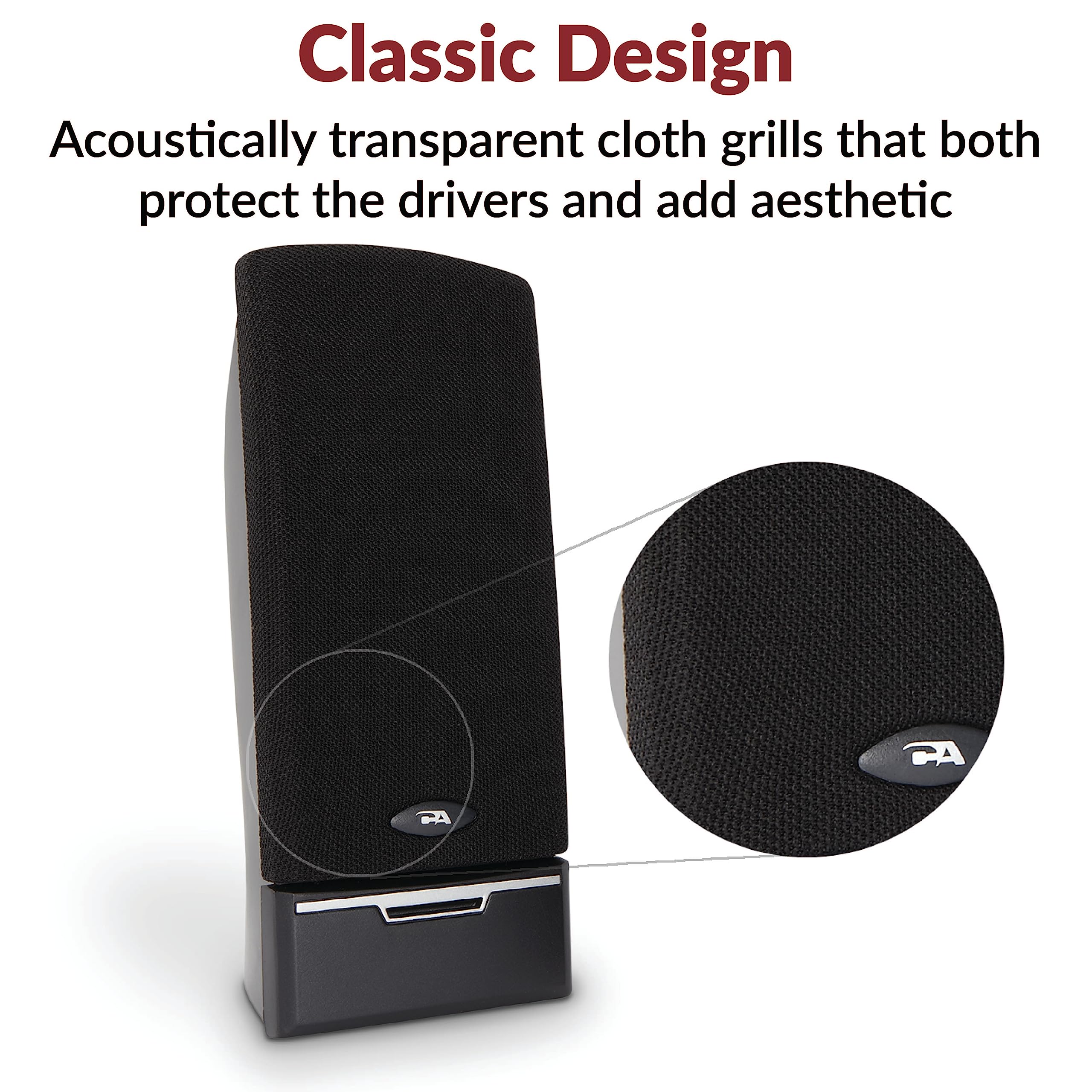 Cyber Acoustics Ca 2014 Multimedia Desktop Computer Speakers