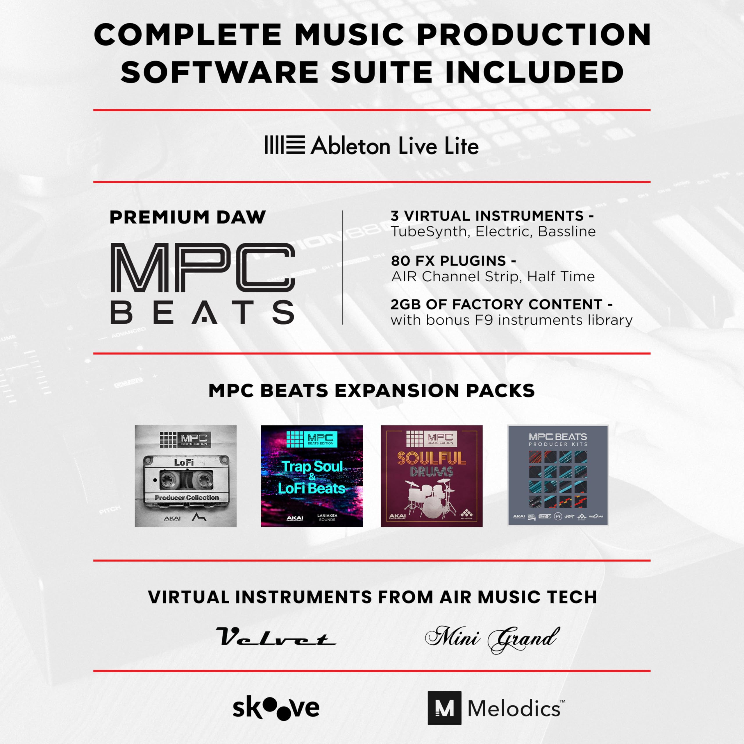 M Audio Keystation 88 Mk3   88 Key Semi Weighted Midi Keyboard Controller For Complete Command Of Virtual Synthesizers And Daw P