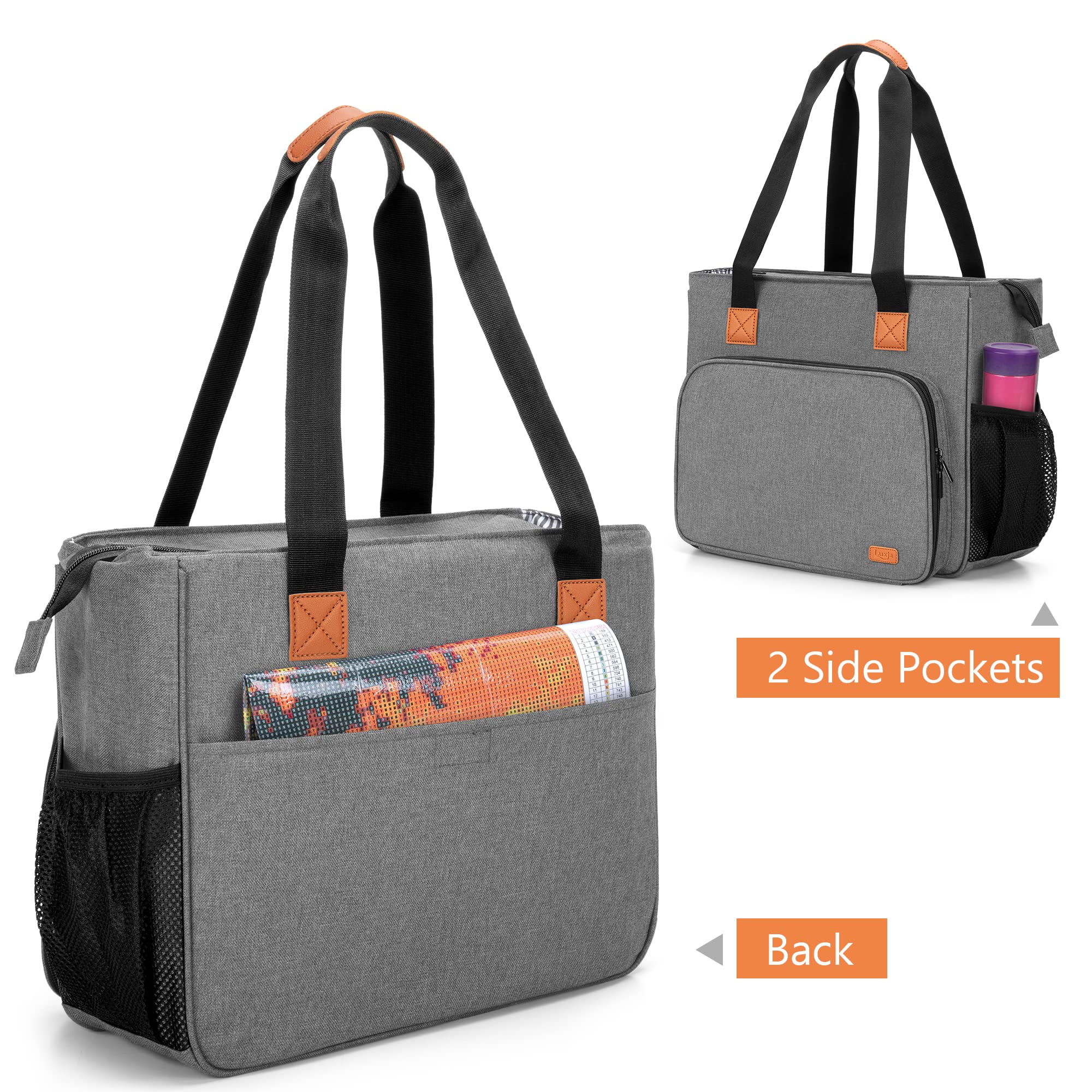 Luxja Carrying Case For A4 Light Pad And Diamond Painting Accessories, Storage Bag For Diamond Painting Tools And Light Box (Fit