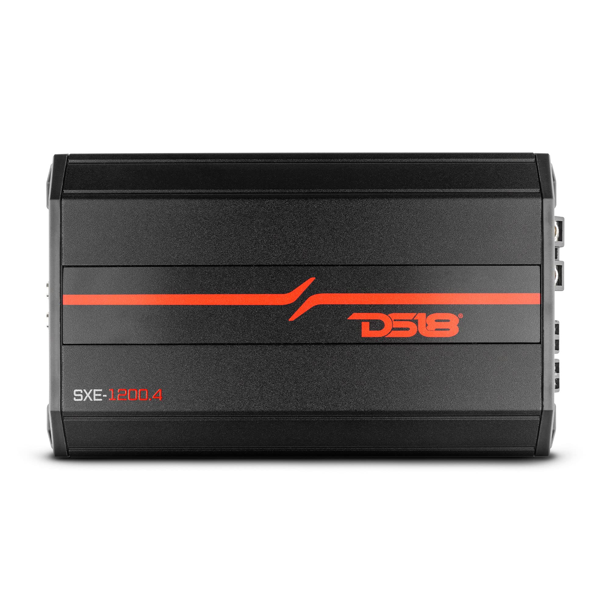 DS18 SXE1200.4/BK Car Amplifier Stereo FullRange Class A/B 4Channel 60x4 RMS @4 OHM 1200 Watts  Powerful and Compact Amp for