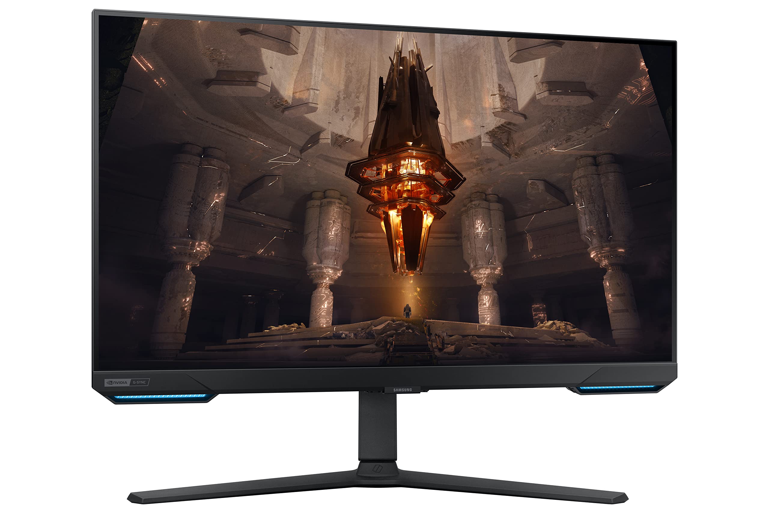 Samsung Odyssey G70B Series 32-Inch 4K Uhd Gaming Monitor, Ips Panel, 144Hz, 1Ms, Hdr 400, G-Sync And Freesync Premium Pro Compa