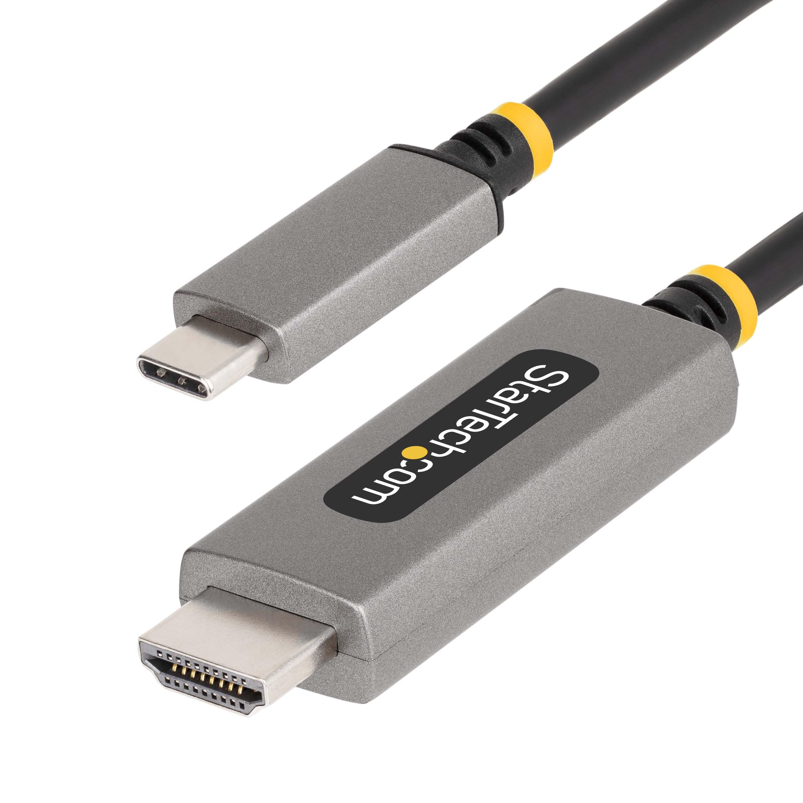 3Ft (1M) Usb-C To Hdmi Adapter Cable, 8K 60Hz, 4K 144Hz, Hdr10, Usb Type-C To Hd