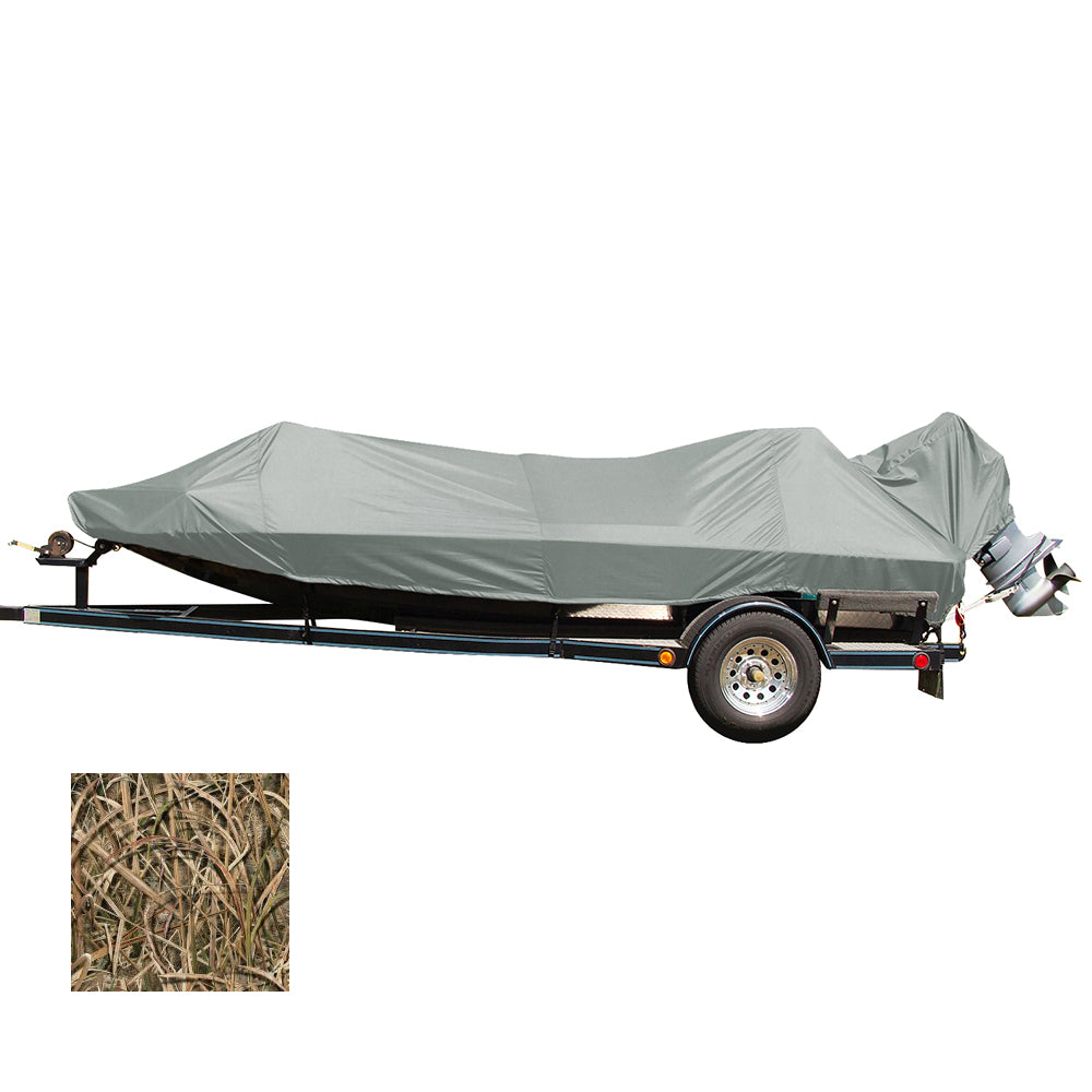 Carver Performance Poly-Guard Styled-To-Fit Boat Cover F/16.5&#39; Jon Style Bass Boats - Shadow Grass,WBAUVA001346038