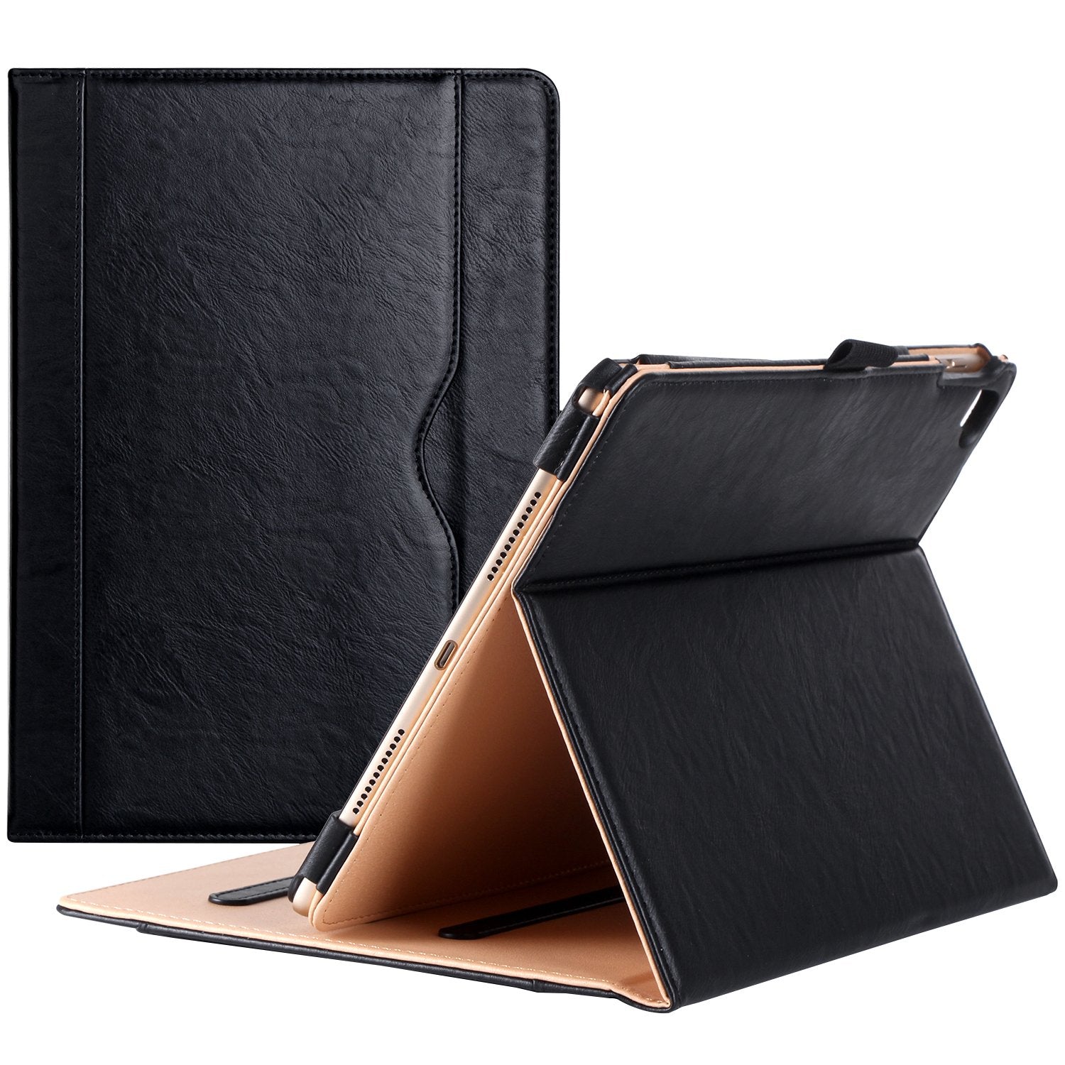 Procase For Ipad Pro 9.7 Case 2016 (Old Model), Pu Leather Stand Folio Cover For Ipad Pro 9.7 Inch (A1673/A1674/A1675) With 3 Vi