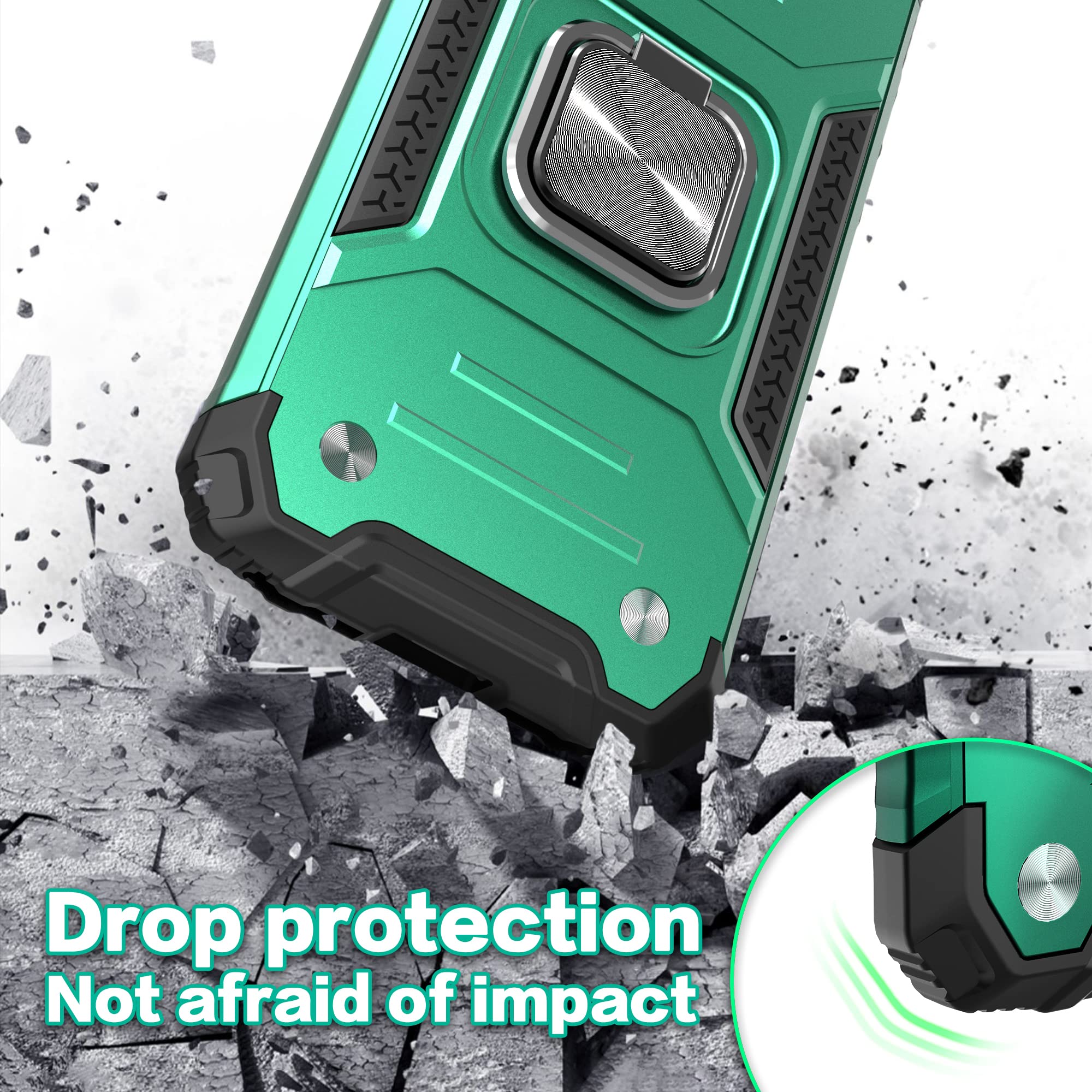 Idystar Iphone Xs Max Case With Screen Protector,Iphone Xs Max Case,Shock Absorption Heavy Duty Drop Test Cover With Car Mount K