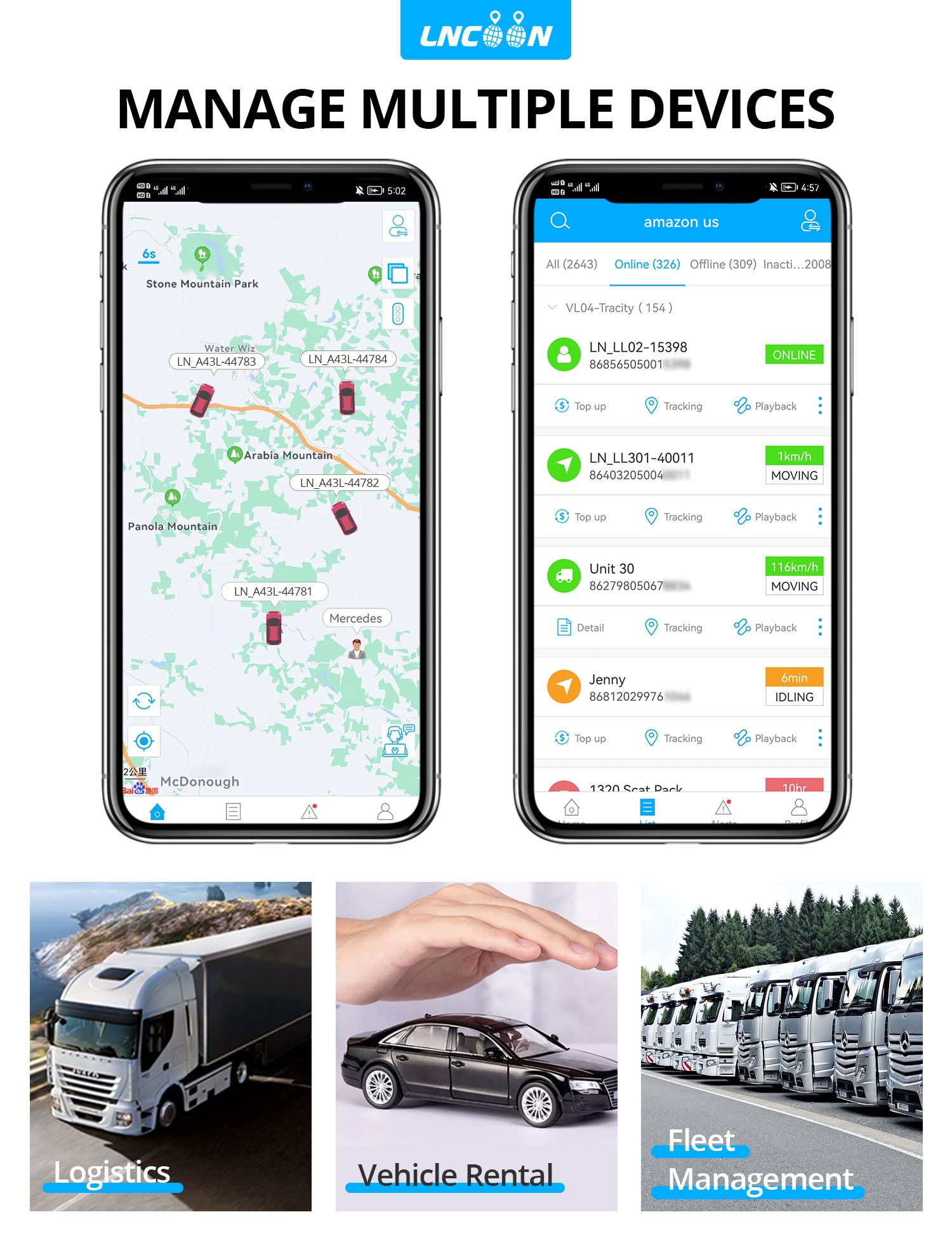 Gps Tracker For Vehicles, 4G Lte Gps Real Time Tracking Device, Magnetic Ip65 Waterproof Tracker For Car Rental, Fleet Managemen