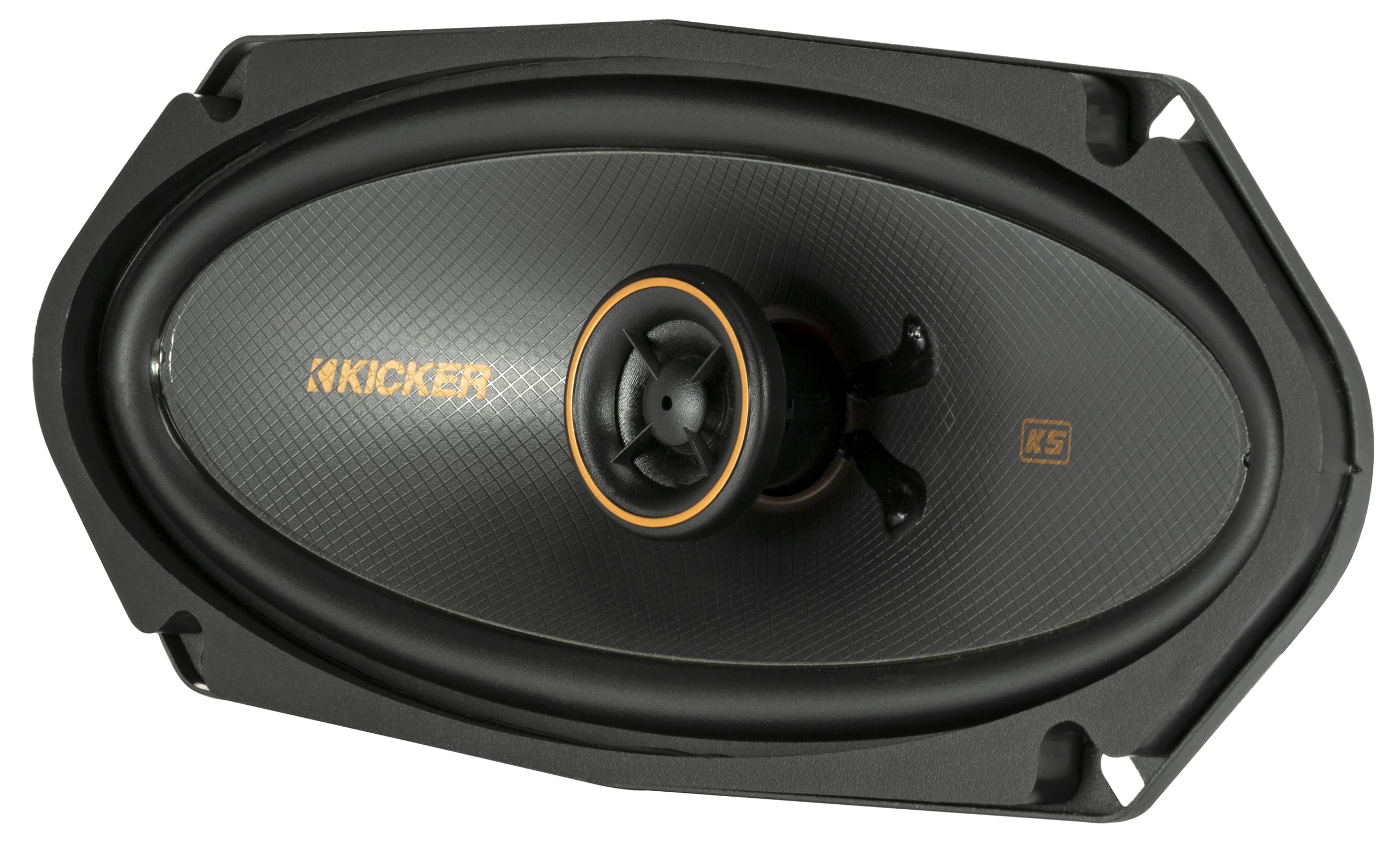Kicker 51Ksc41004 Coaxial Speaker System, 2 Way Design, One (1) Pair, 4'' X 10'' (100Mm X 250Mm) Polypropylene Woofer/Midrange,