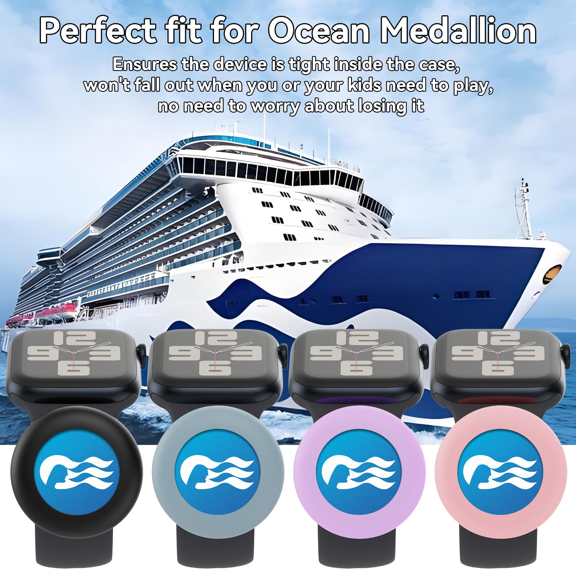 Princess Ocean Medallion Watch Adapter,[2 Pack] Princess Medallion Holder For Princess Medallion Device In 2023 & 2024,Also For