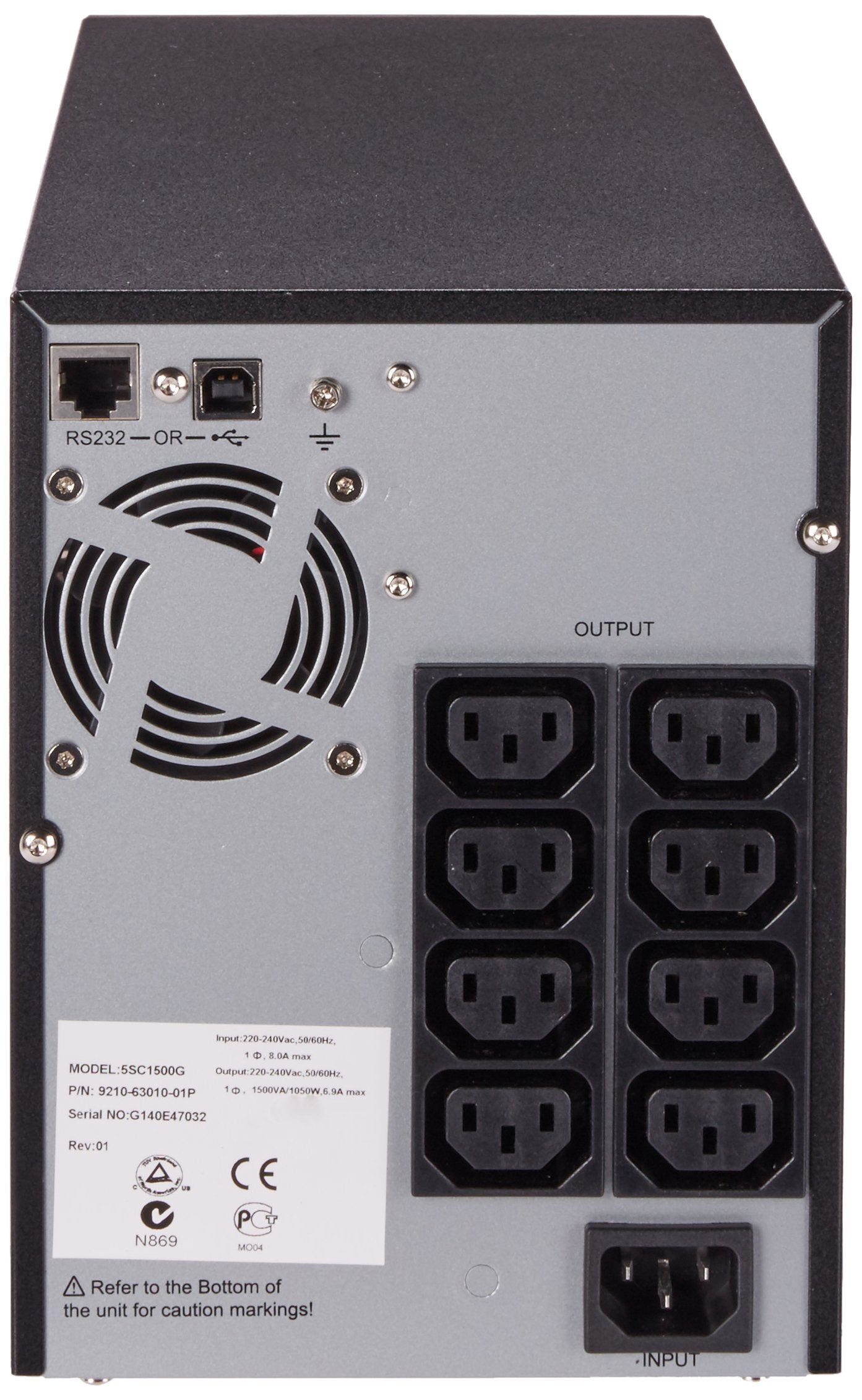 Eaton Eaton 5Sc Ups   1.05 Kwtower   8 X Iec 60320 C13