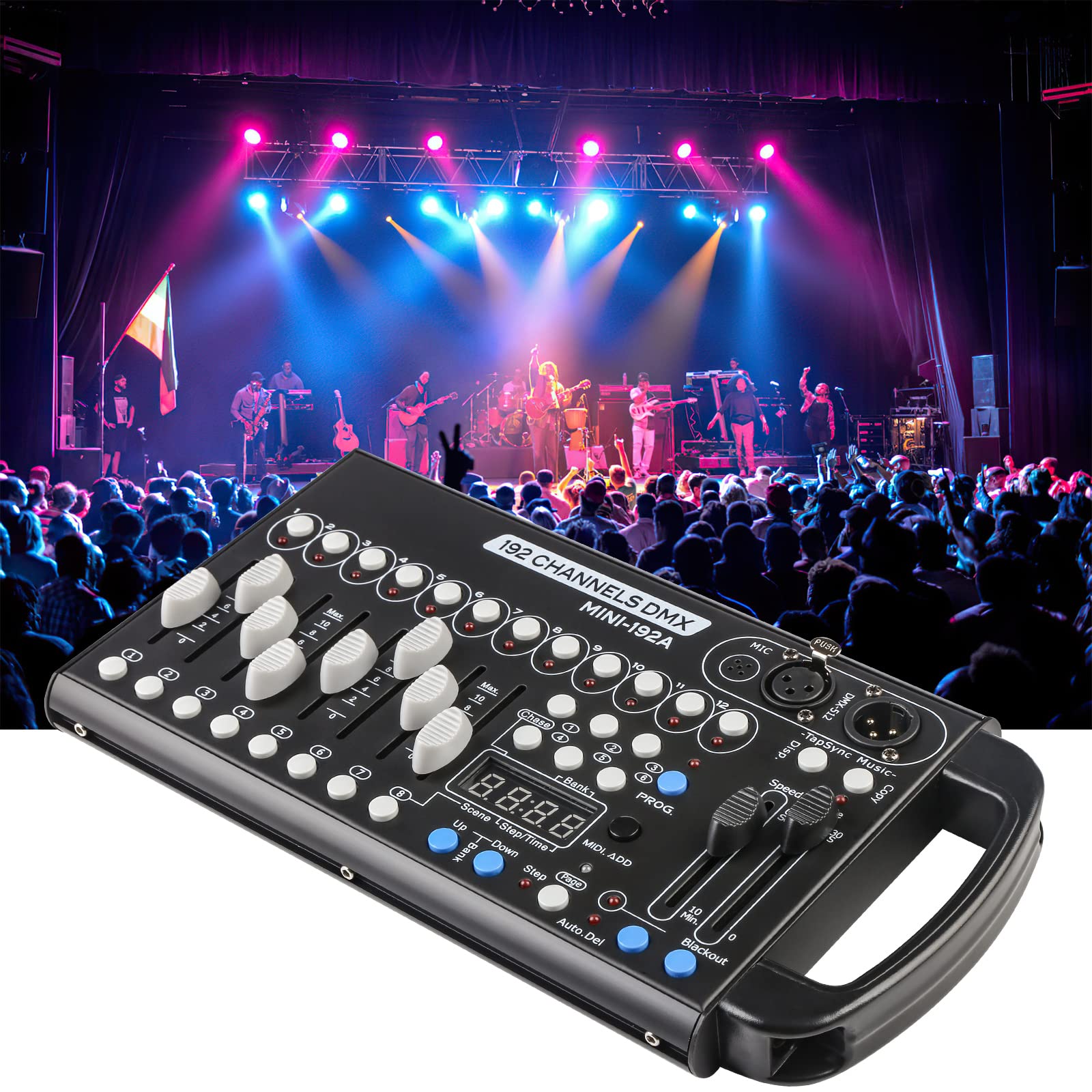 Dmx Controller 192 Channel Dmx Light Controller For Dj Lights, Dmx Controllers Portable Dmx 512 Controller For Led Lights, Dmx51
