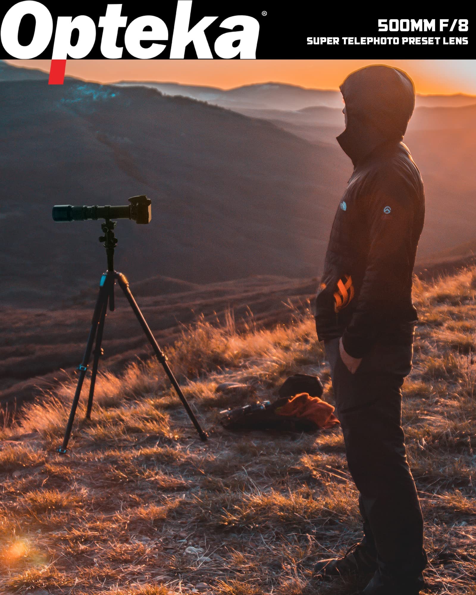 Opteka 500Mm/1000Mm F/8 Manual Telephoto Lens For Nikon F D6, D5, D4, Df, D850, D810, D800, D780, D750, D610, D500, D7500, D7200