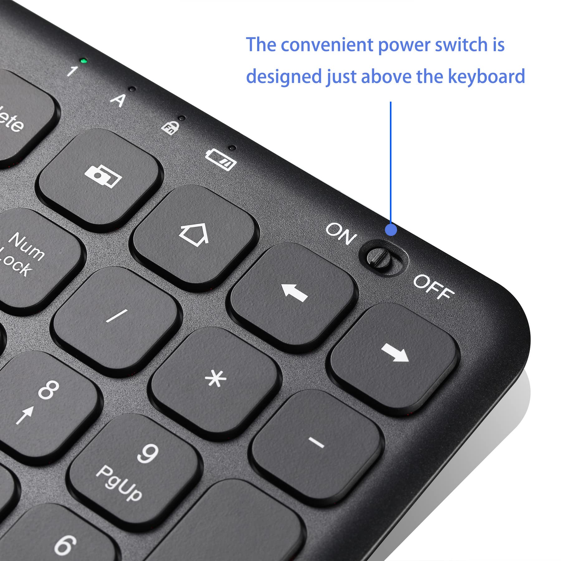 Surnqiee Wireless Backlit Keyboard And Mouse Combo, 2.4G Rechargeable Ultra Slim Silent Keyboard And Mouse Set For Windows Pc Co