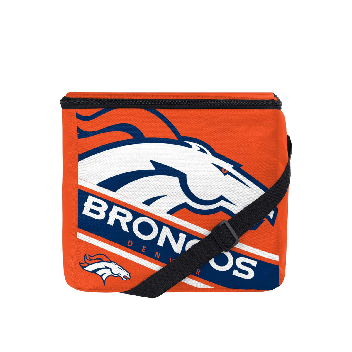 Foco Denver Broncos Big Logo Stripe 12 Pack Cooler