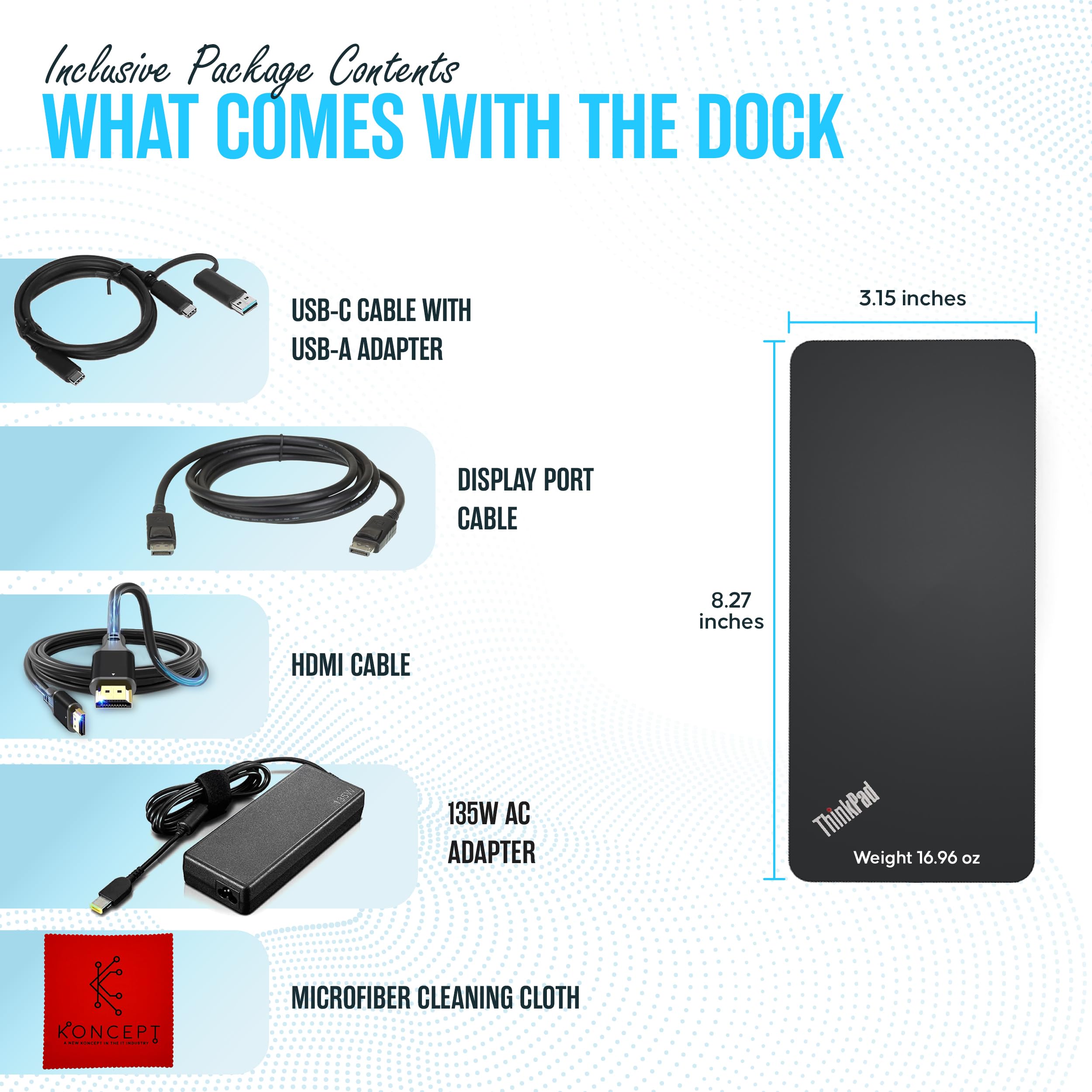 40Af0135Us Lenovo Docking Station Hybrid Usb C With Usb A   1 Year Warranty   Lenovo Thinkpad Dock Usb C With 135W Ac Adapter, H