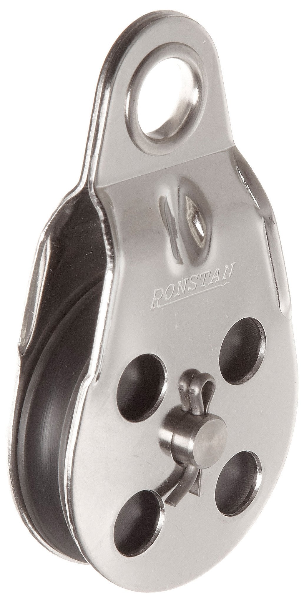 Ronstan Rf104 Ferrule Top Removable Sheave Wire Rope Single Block, 1870 Lbs Load Capacity, 1-3/4'' Sheave,WBIASB006PHVM40