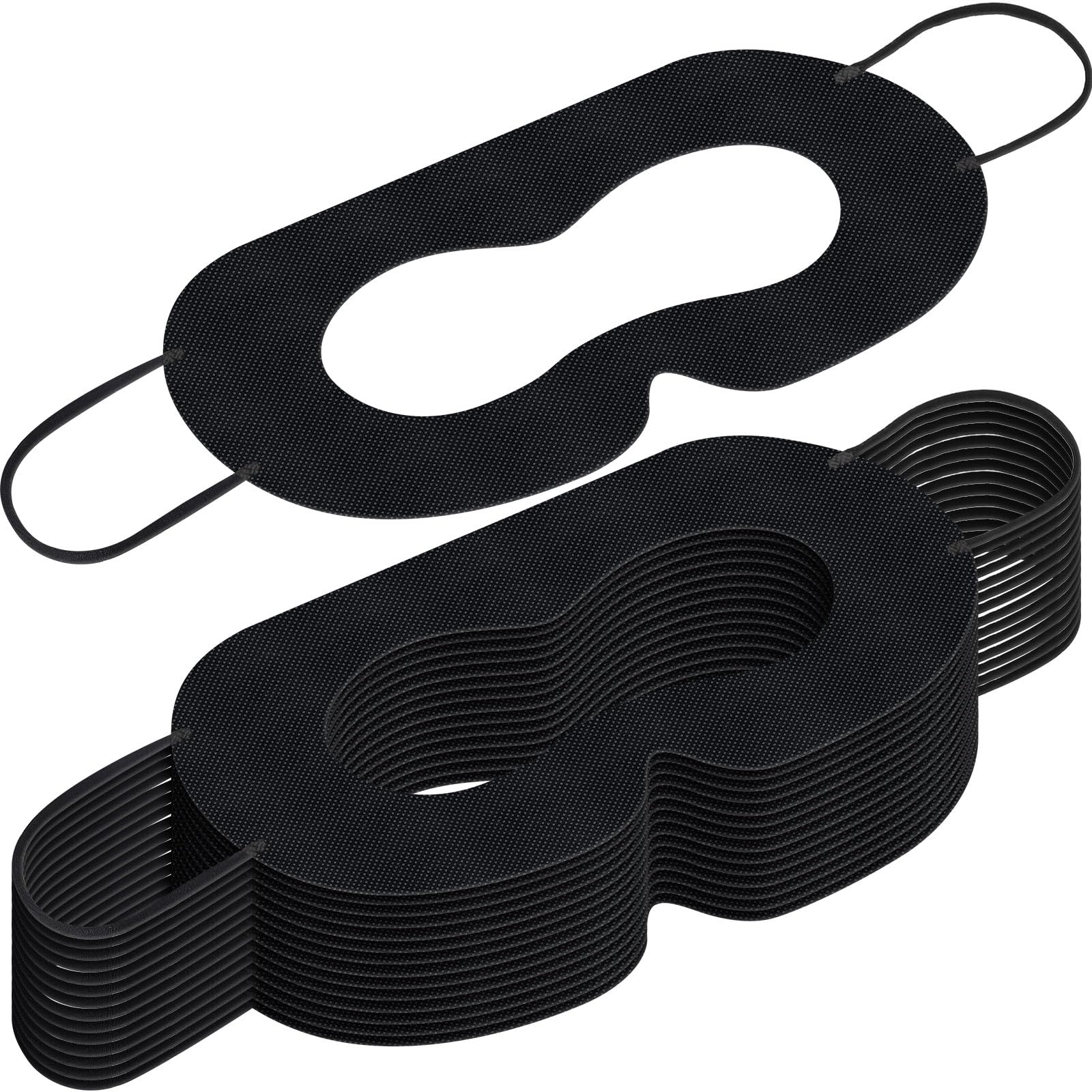 Saysurey 200 Pcs Disposable VR Face Mask Breathable Cover for VR Nonwoven Fabric Sanitary Eye Mask, Eye Cover Pad (Black)