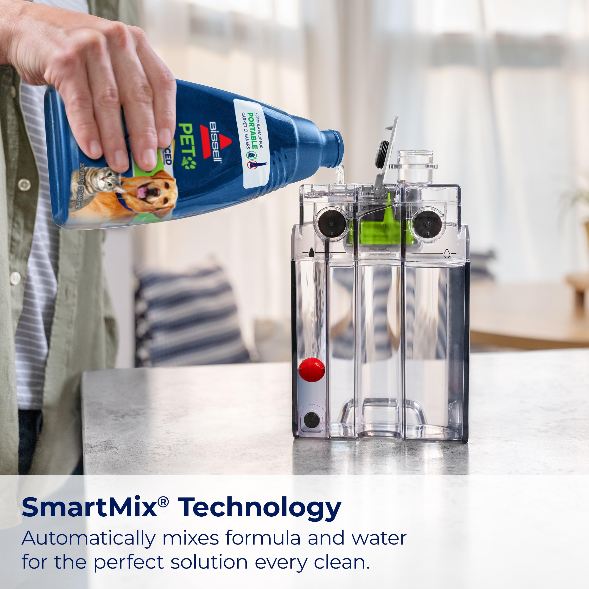 Bissell Little Green Max Pet Smartmix Portable Carpet And Upholstery Deep Cleaner, Car/Auto Detailer, With Smartmix Technology,