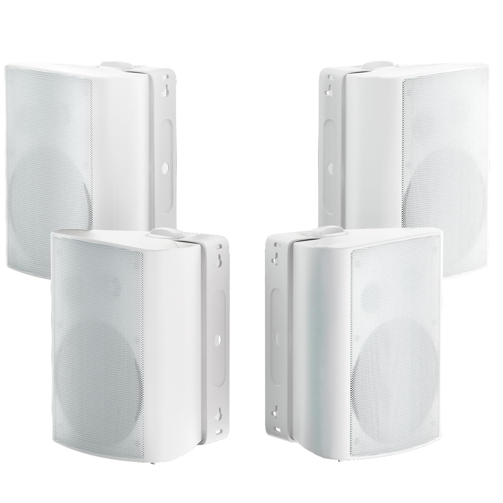 Herdio 800W 6.5 Inch Outdoor Speakers Bluetooth Waterproof Wired With Superior Amplifier, Wall Mounted Sound System, Enhanced Ba