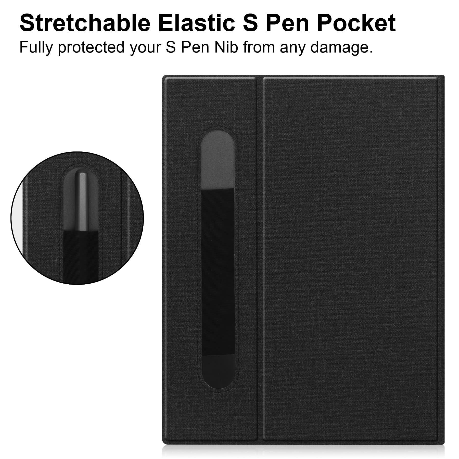 Kuroko Slim Lightweight Book Folios Case Cover For Remarkable 2 10.3 Inch Digital Paper(2020 Released) Black