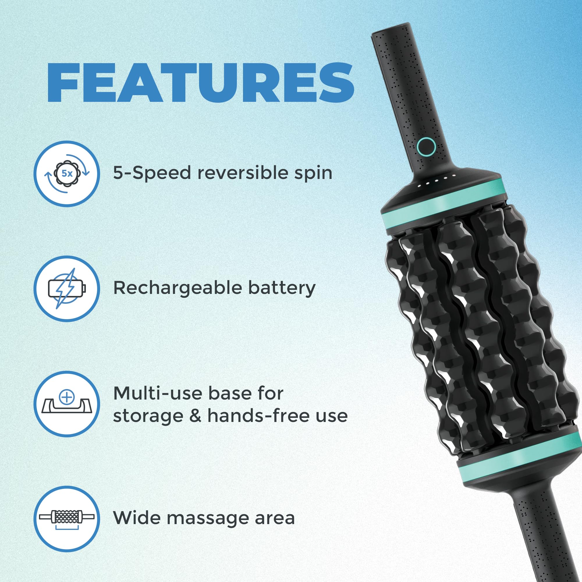 Chirp Rpm Rolling Percussive Massager, Percussive Therapy, Whole Body Relief, Deep Tissue And Muscle Recovery, Percussion Massag