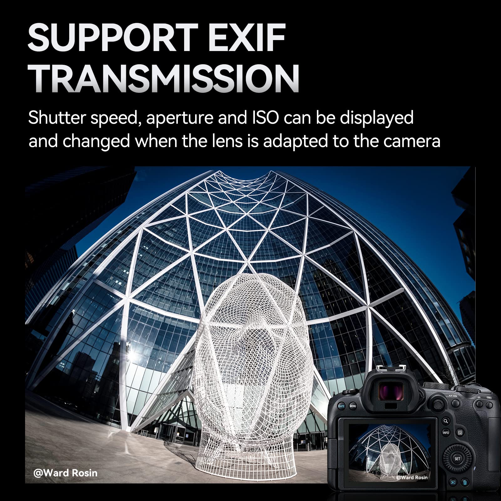 7Artisans Ef Eos R Lens Adapter Auto Focus Lens Speedbooster Converter Ring Compatible For Canon Ef/Ef R Lens And Canon Eos R Mo