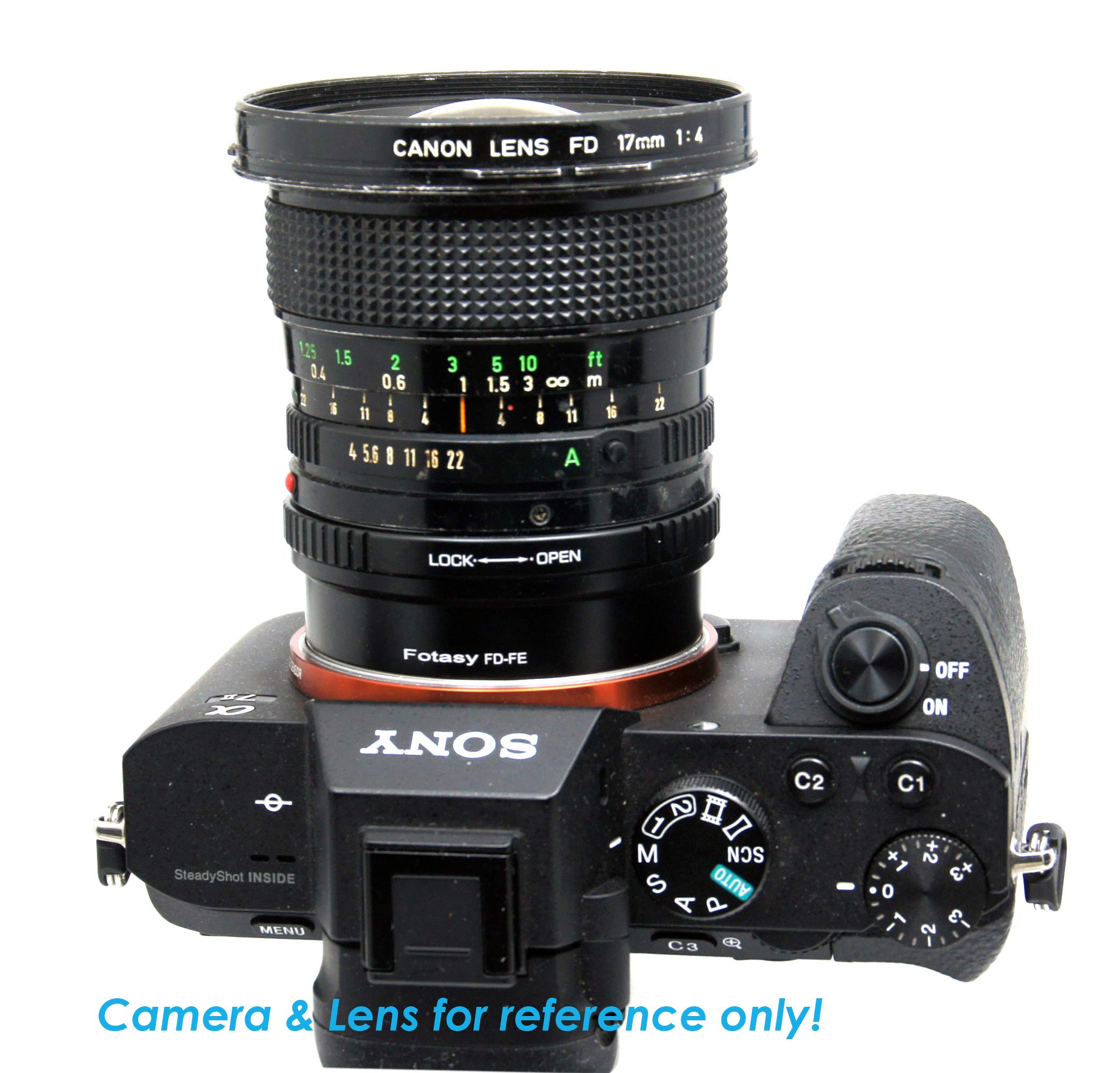 Fotasy Cannon Fd Lens To E Mount Adapter, Fd E Mount, Fd Lens To E, Compatible With Sony Mirrorless A7 A7R A7S Ii Iii Iv A9 A7C