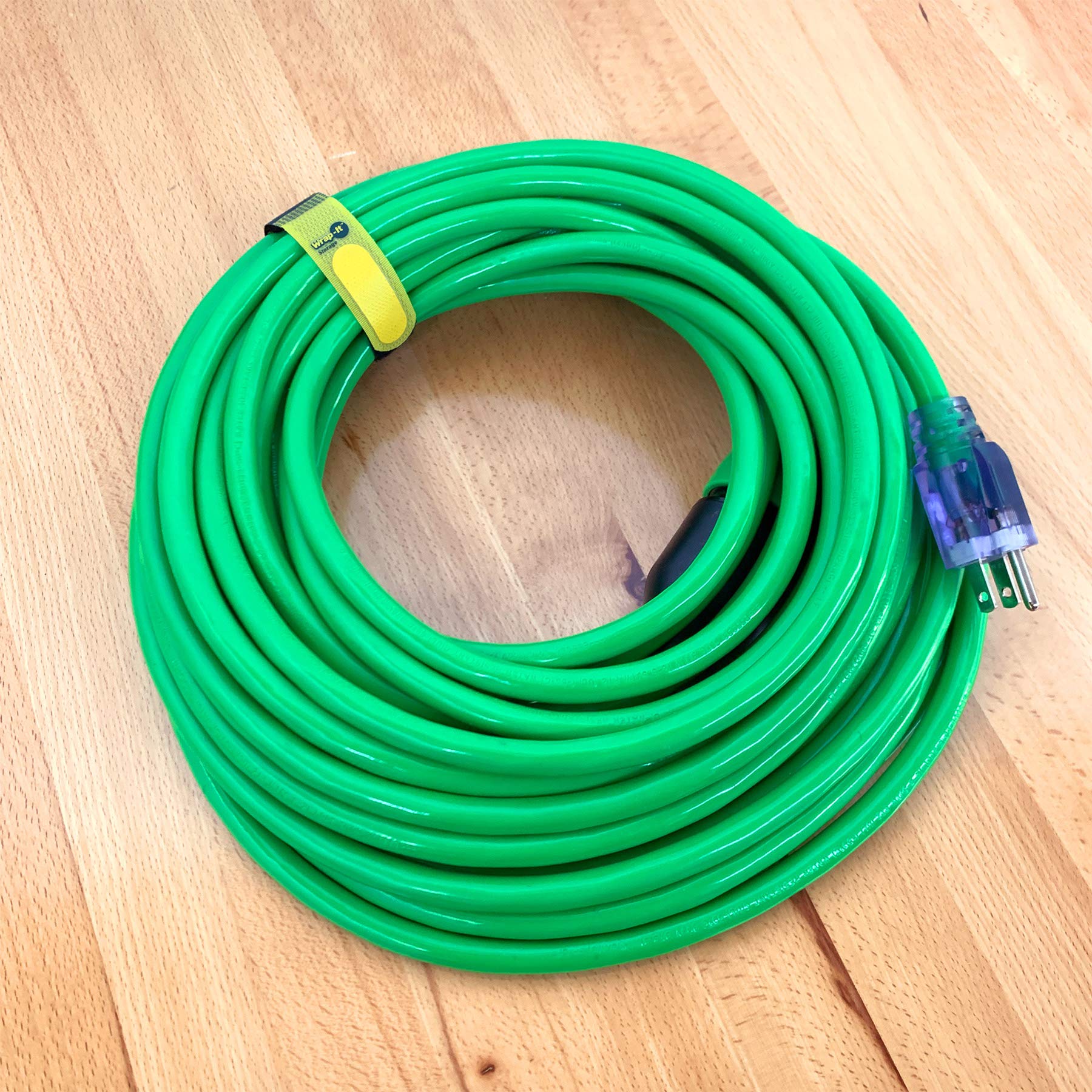 Wrap It Storage Hook And Loop Cinch Straps 12'' 16 Pack (Yellow/Black) With Write On Label For Easy Cord Identification And Cabl